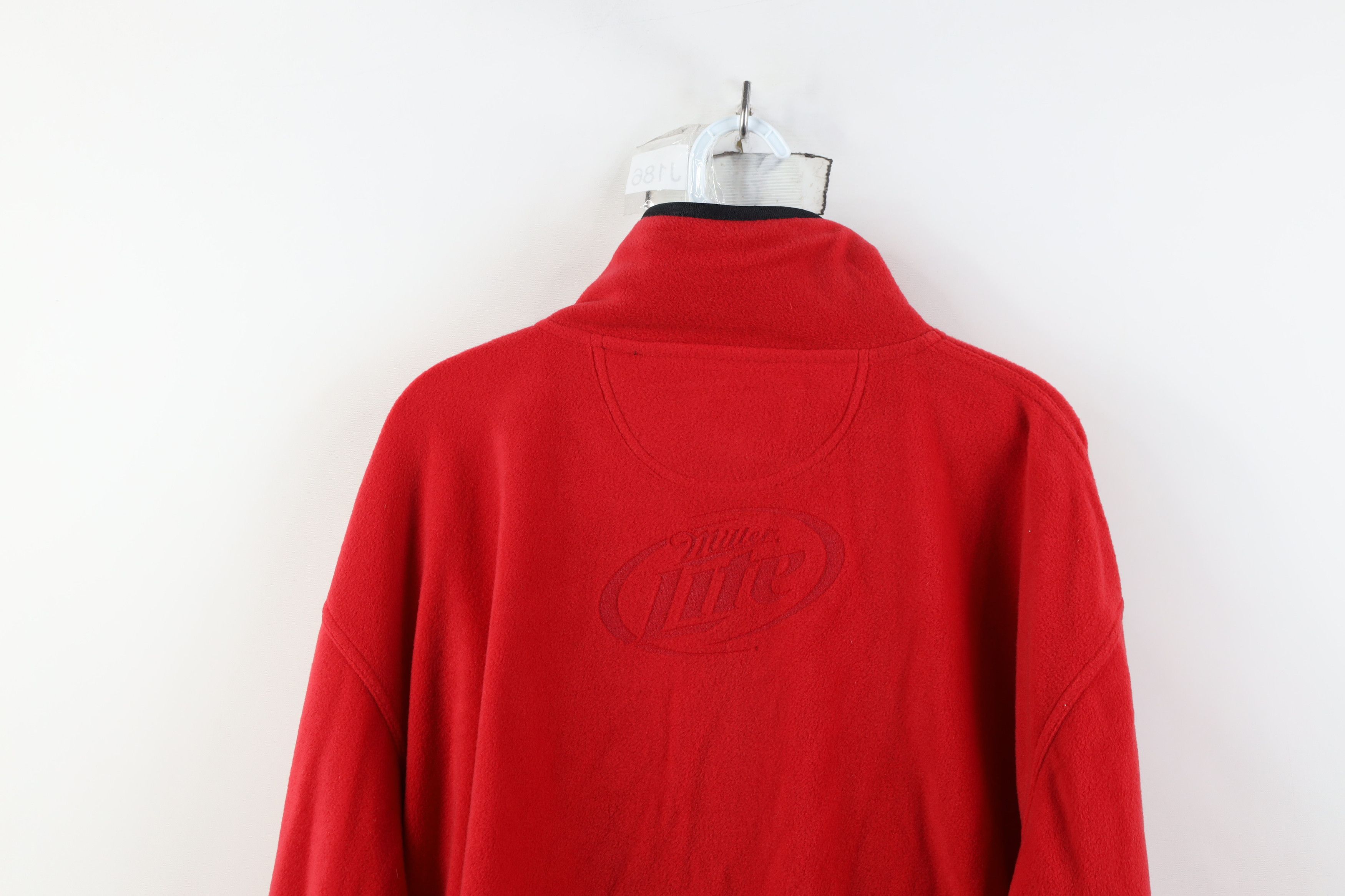 Vintage Vintage 90s Y2K Beer Detroit Red Wings Hockey Fleece Jacket Size US XL / EU 56 / 4 - 14 Thumbnail
