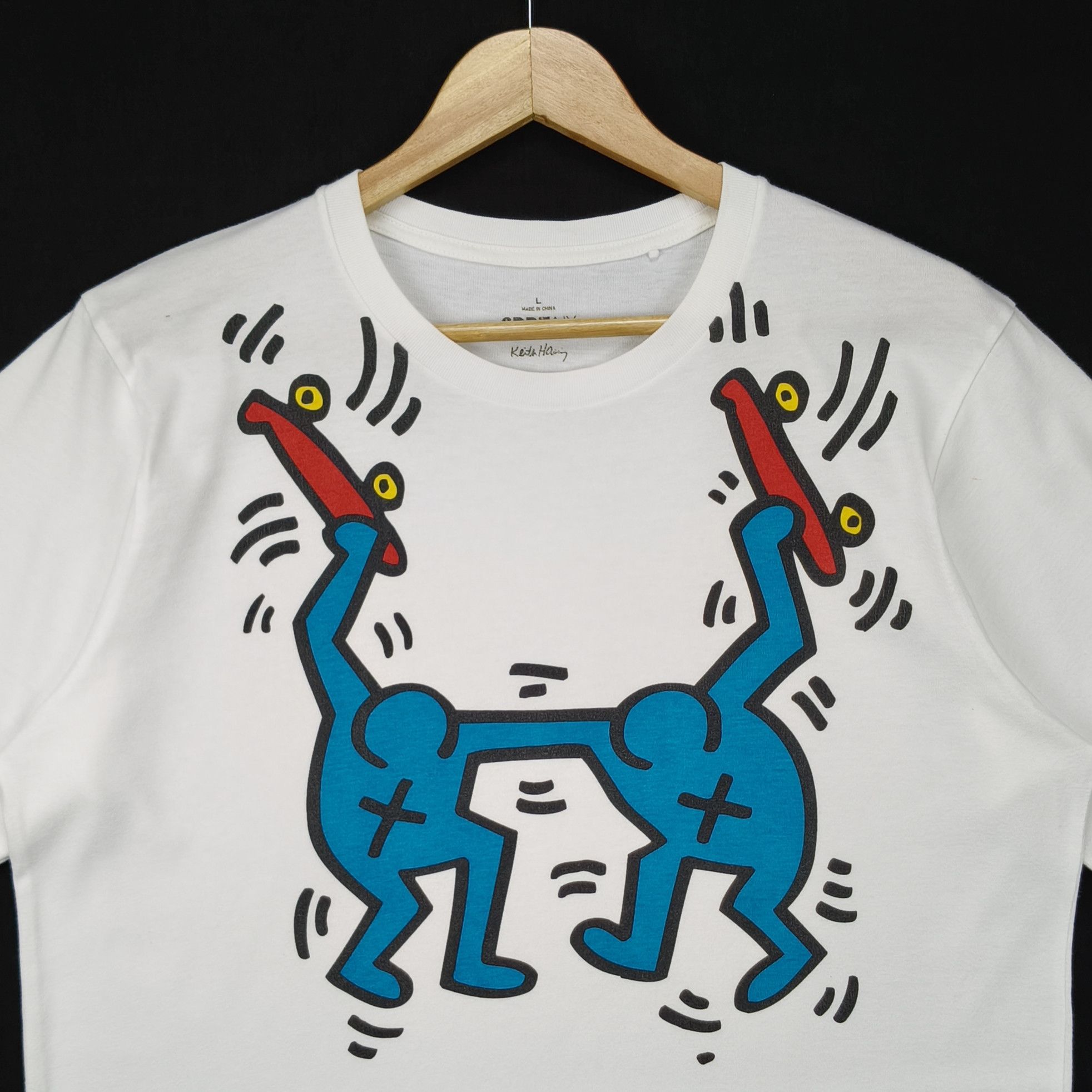 Keith Haring Lie Keith 88 x Keith Haring T-shirt Big Logo Pop Art 