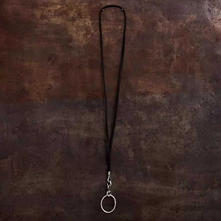 Werkstatt Munchen Werkstatt Munchen M5452 SS & Veg Leather Keychain Necklace Size ONE SIZE - 1 Thumbnail