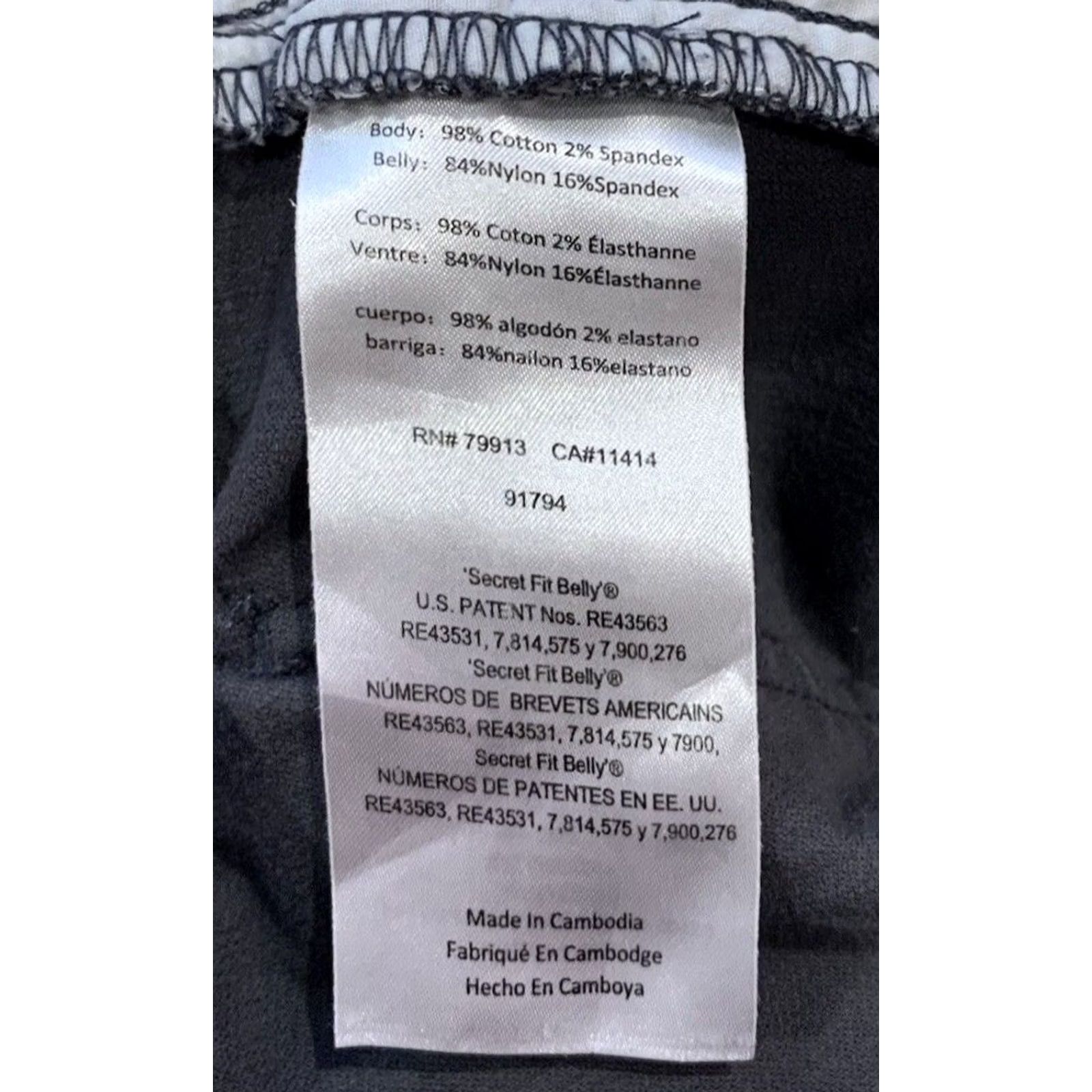 Jessica Simpson VINTAGE Jessica Simpson Maternity Corduroy Pants Gray Women’s S 25x28 Slimming Pockets Embroidered Logo Cotton Spandex Fall Winter Slimming Size 28" / US 6 / IT 42 - 7 Thumbnail