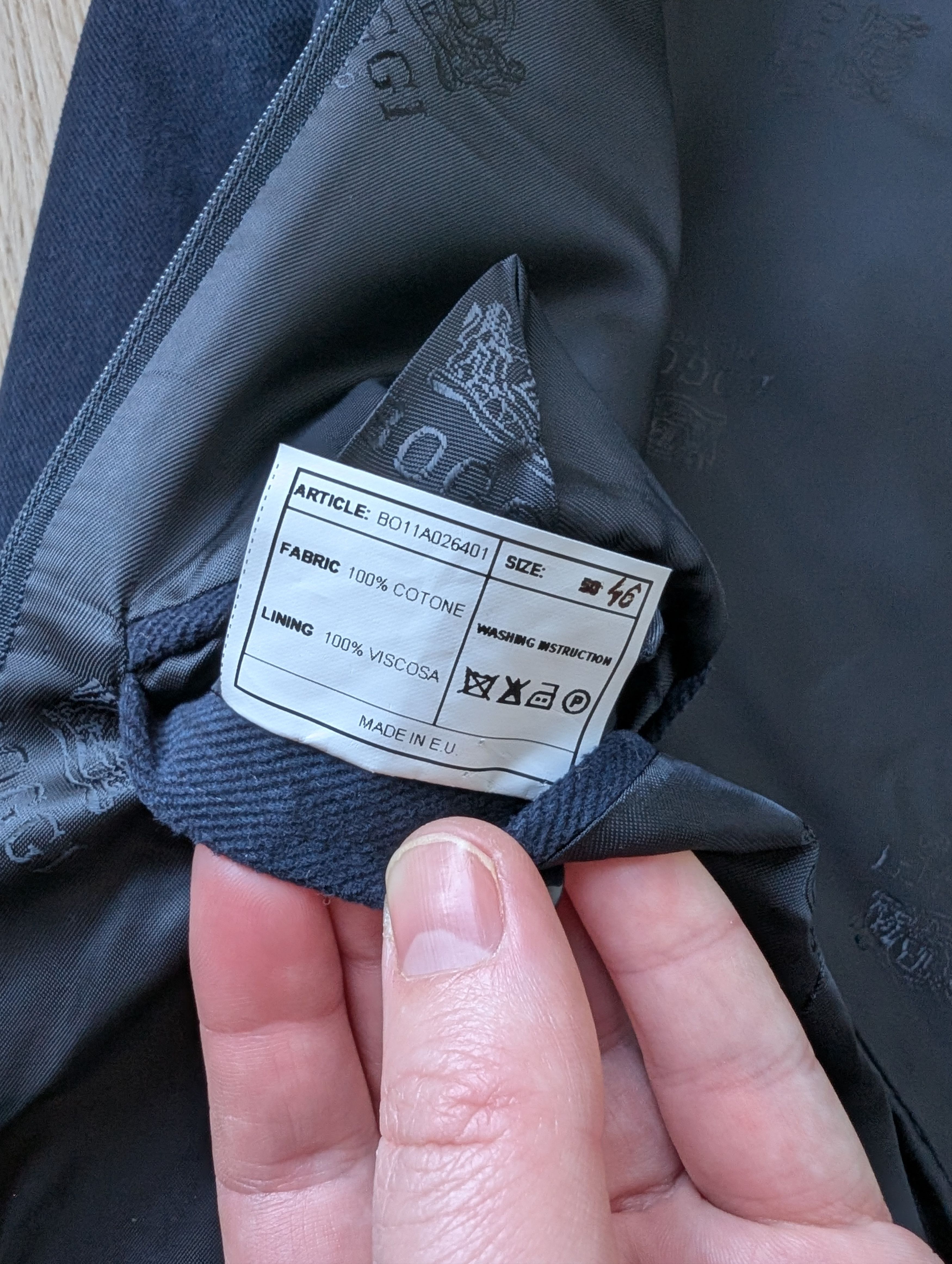 Boggi Boggi Milano Cotton Blazer Sport Coat Jacket With Inner Vest Size 46R - 16 Thumbnail