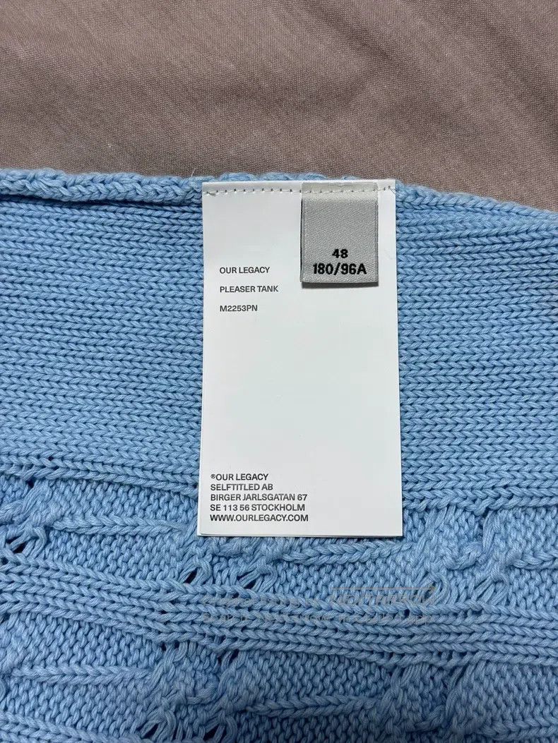 Our Legacy Our Legacy Blue Vintage Knit Sleeveless Round Neck Vest Size US M / EU 48-50 / 2 - 4 Thumbnail