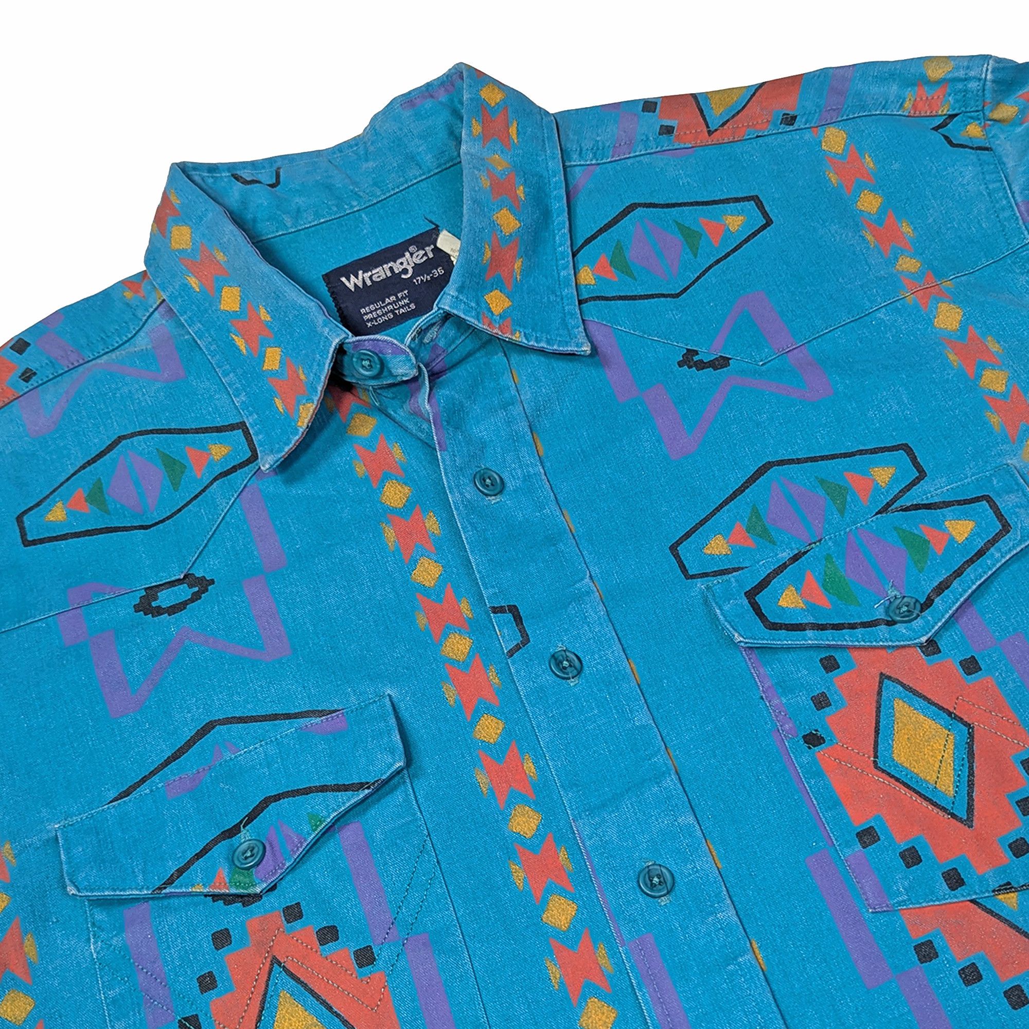 Wrangler Wrangler Brushpopper Western Work Shirt Size US L / EU 52-54 / 3 - 2 Thumbnail