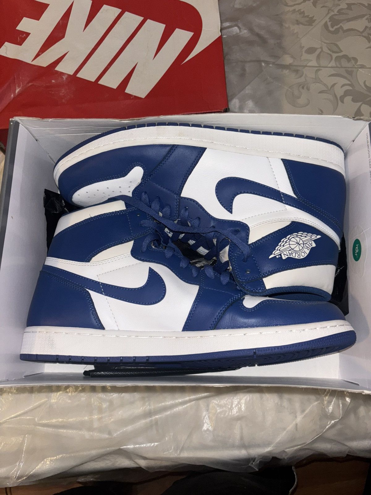 Nike Nike Air Jordan 1 Retro High OG Storm Blue Size US 14 / EU 47 - 1 Thumbnail