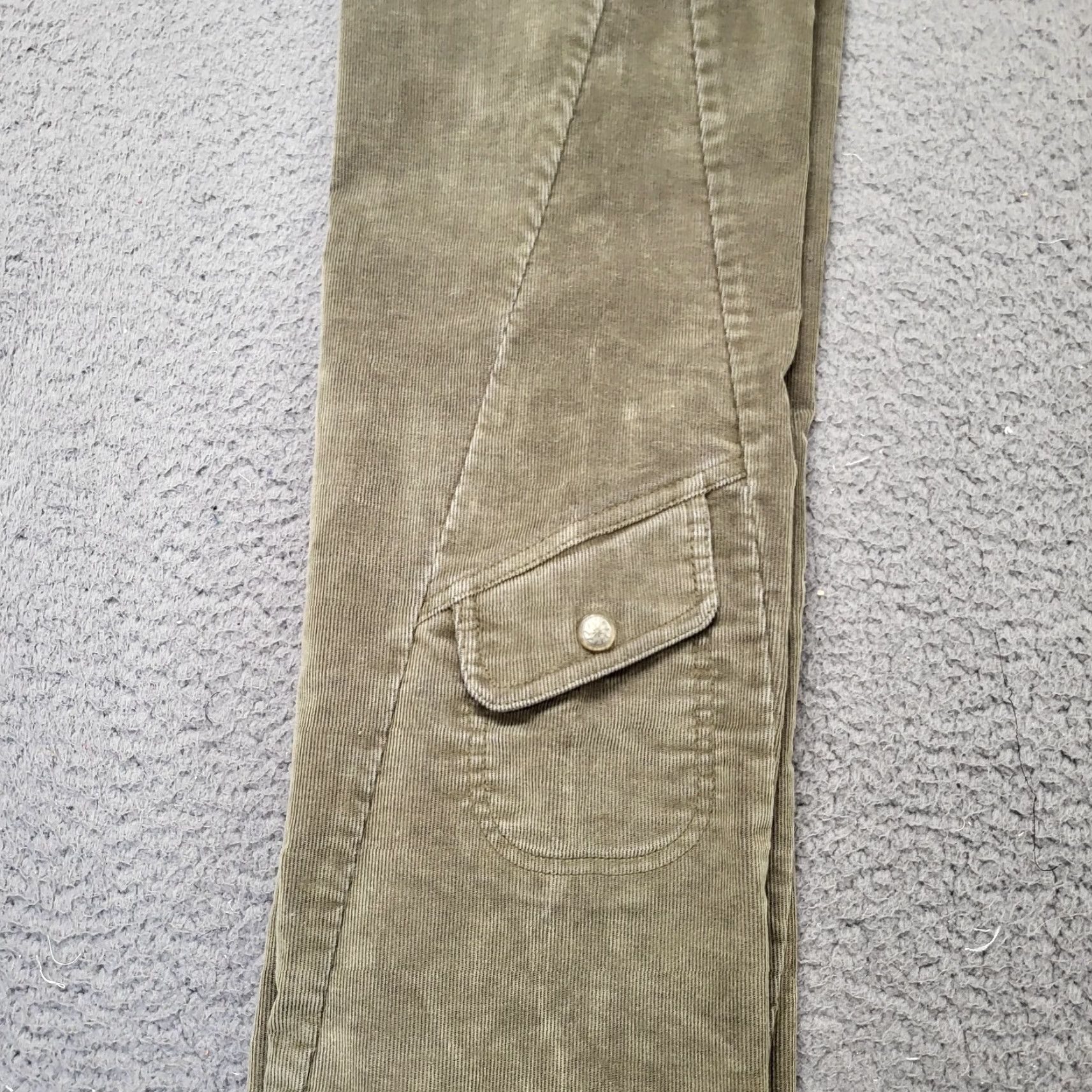 Athleta Athleta Cargo Pants Womens 2 Brown Corduroy Flare Pockets Moto Slim City 2XS Womens Size 24" / US 00 / IT 34 - 5 Thumbnail