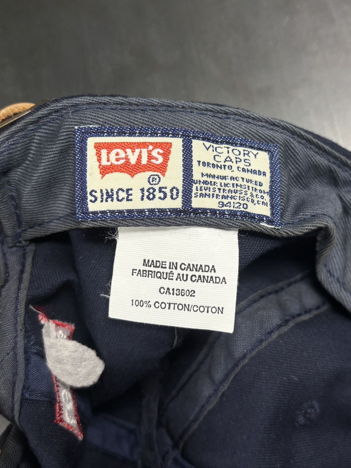 Levi's 1990s Levi's Jeanswear Baseball Cap 90s Vintage Hat Canada Size ONE SIZE - 14 Thumbnail