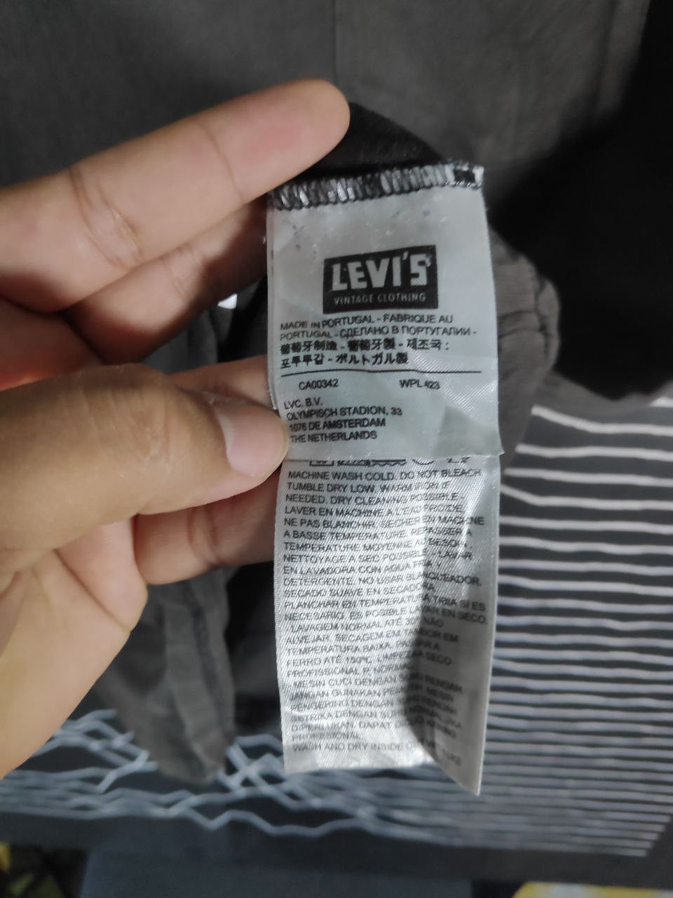 Levi's × Vintage Levi's Basic Pocket Made in Portugal Tee Size M Size US L / EU 52-54 / 3 - 4 Thumbnail