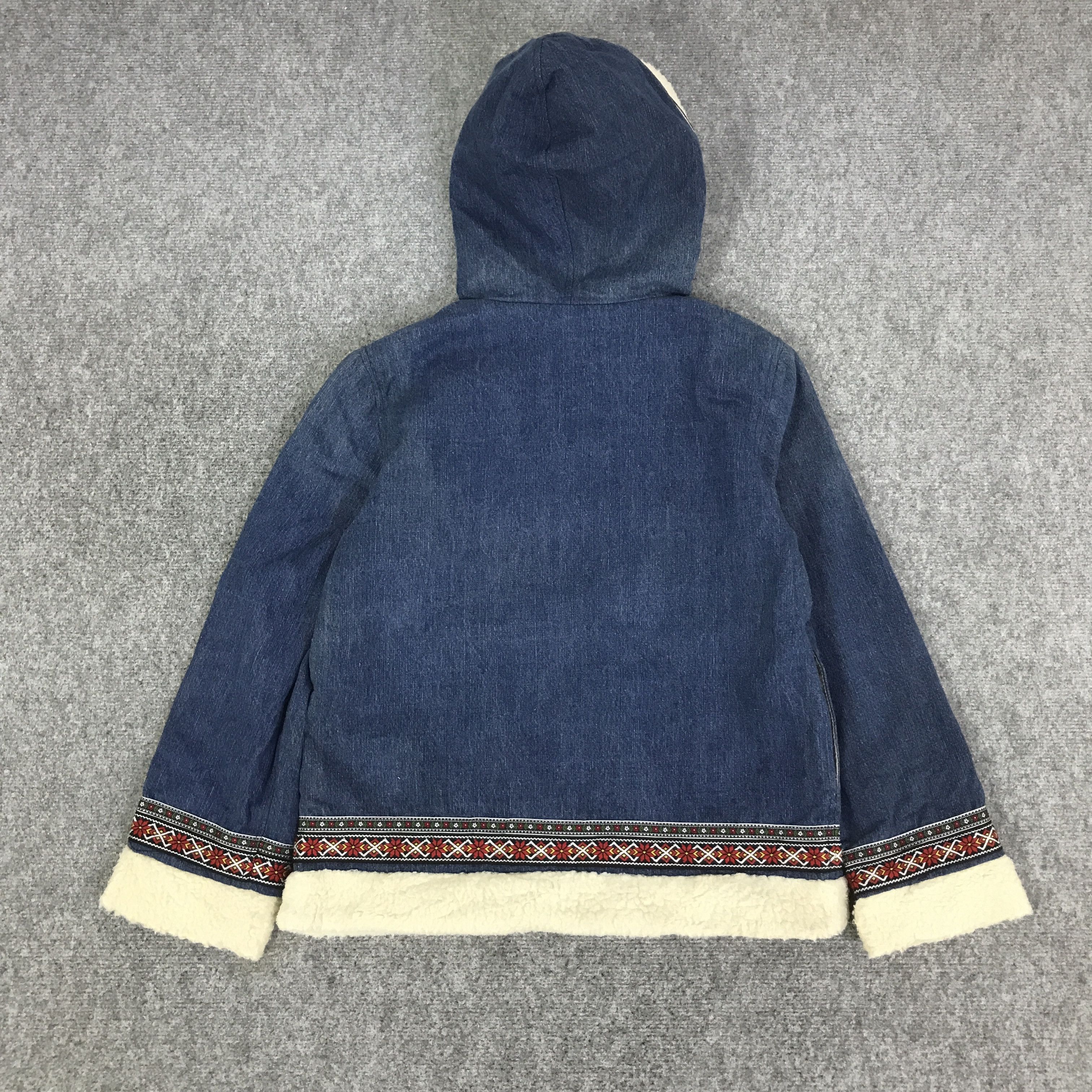 Beams Japan VTG BEAMS BOY SHERPA HOODIE JACKET K82B19 Size US M / EU 48-50 / 2 - 3 Thumbnail
