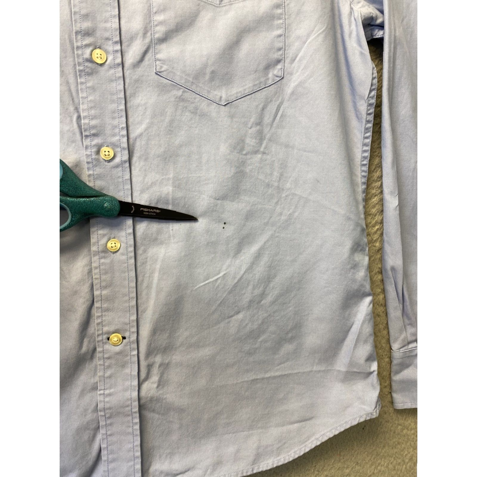 Gap Gap Dress Shirt Mens Size 15-15.5 Blue Long Sleeve Fitted /98-56 Size 40R - 3 Thumbnail