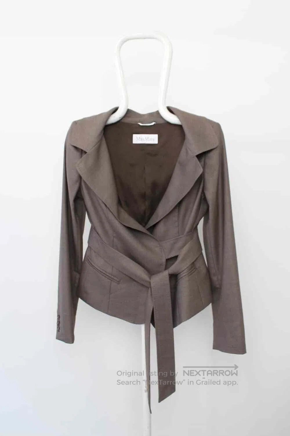 Max Mara Max Mara Vintage Strapped Jacket. Size M / US 6-8 / IT 42-44 - 3 Thumbnail