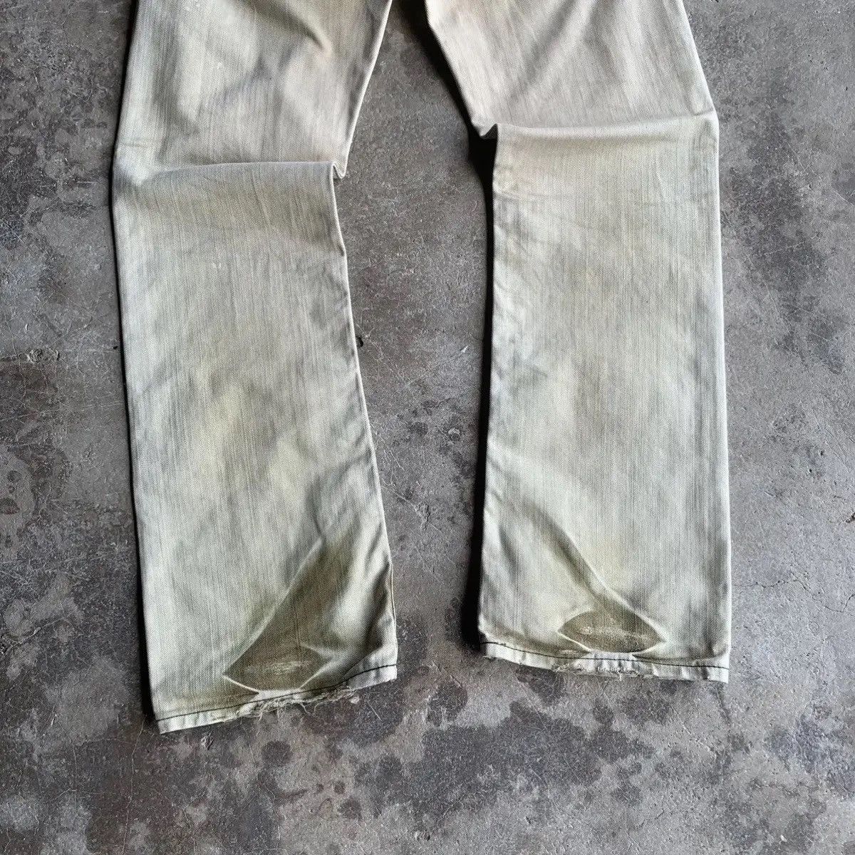 Kapital 💥 DESTROYED! Edwin 503 x Blue Trip Jeans Rugged Faded Pants Size US 29 - 16 Thumbnail