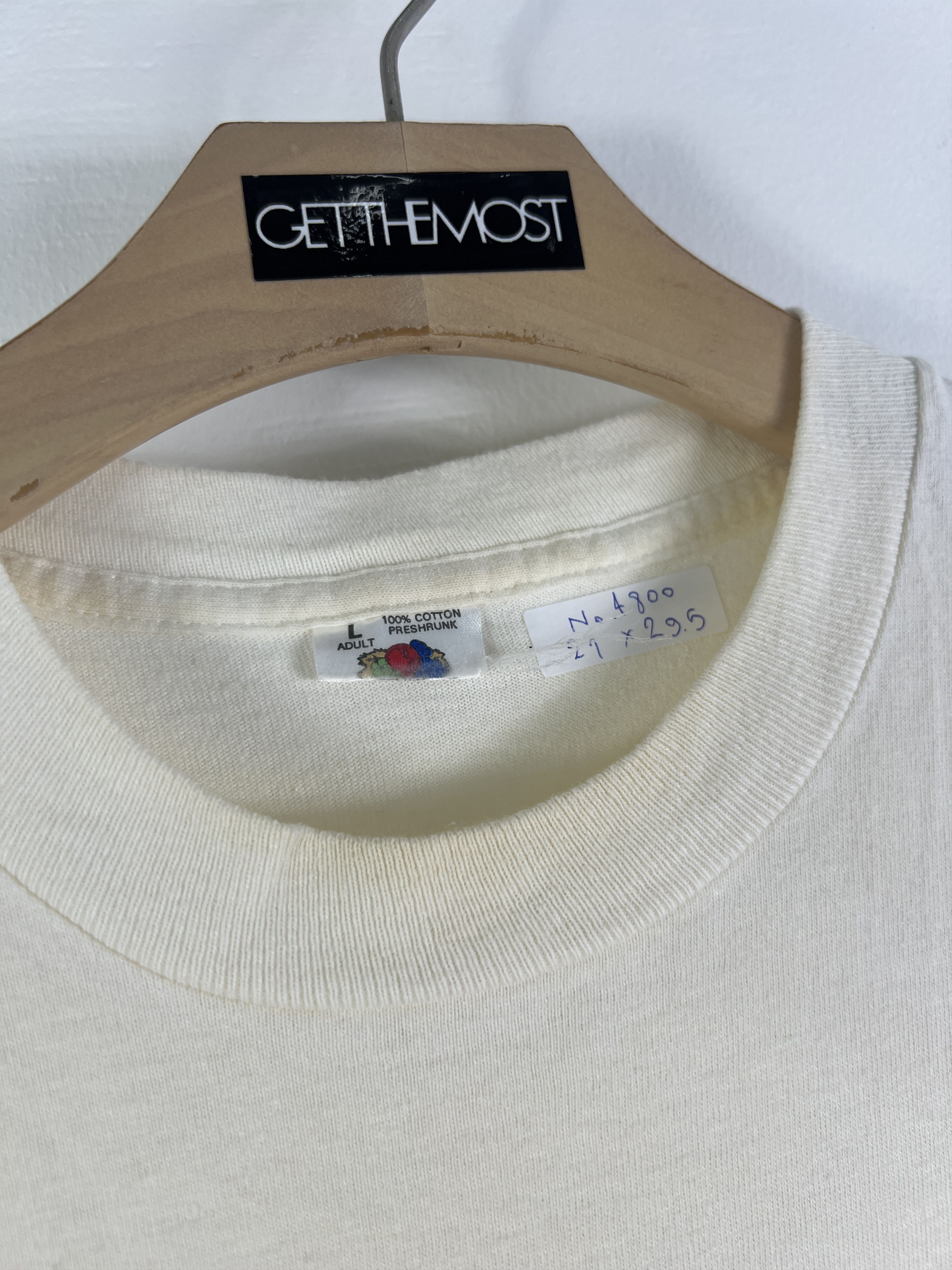 Vintage No.4800 Vtg 90s Mother Jones Magazine Promo Graphic Tee (L) Size US L / EU 52-54 / 3 - 6 Thumbnail