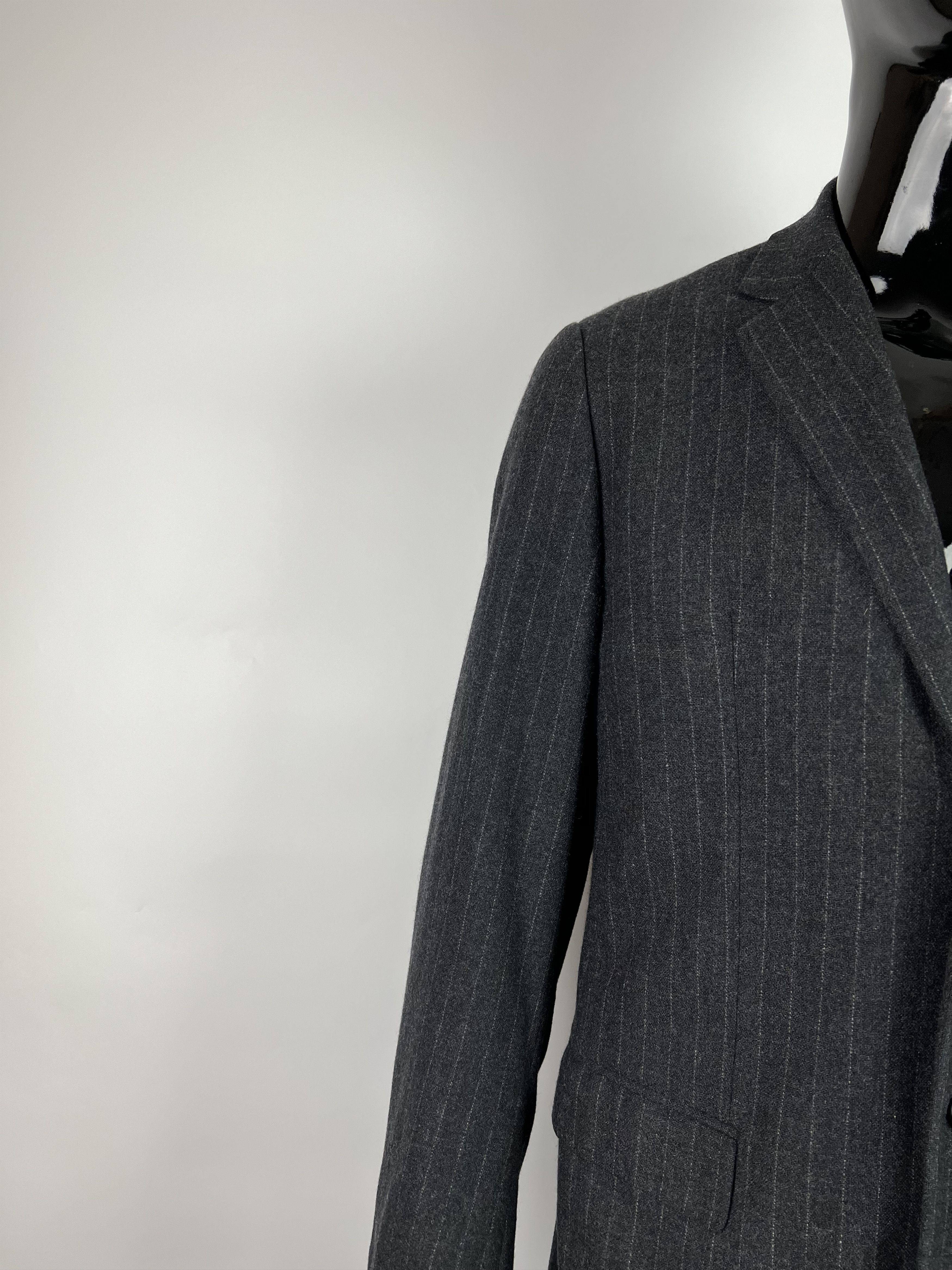 Jil Sander Raf Simons Era Striped 100% Cashmere Blazer 50R