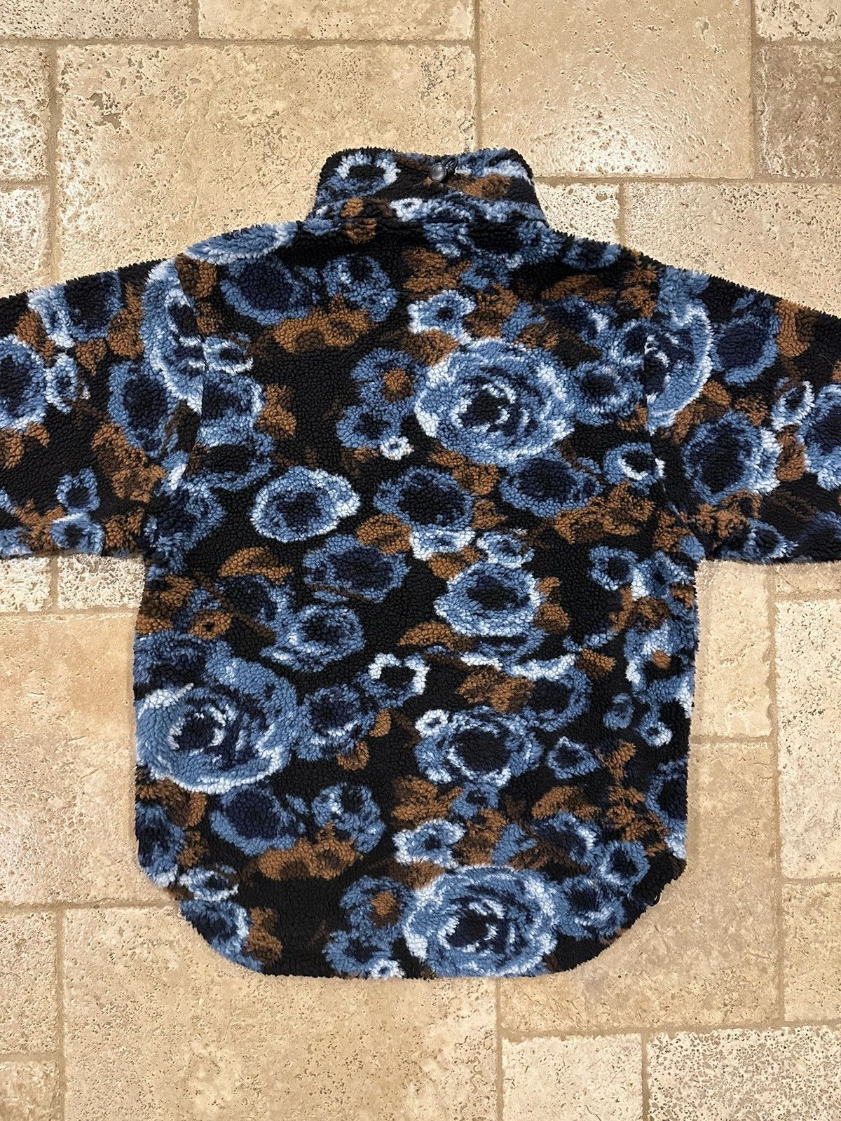 Martine Rose × Napapijri Martine Rose x Napapijri AW18 Blue Jacquard Floral Fleece Size US M / EU 48-50 / 2 - 10 Thumbnail