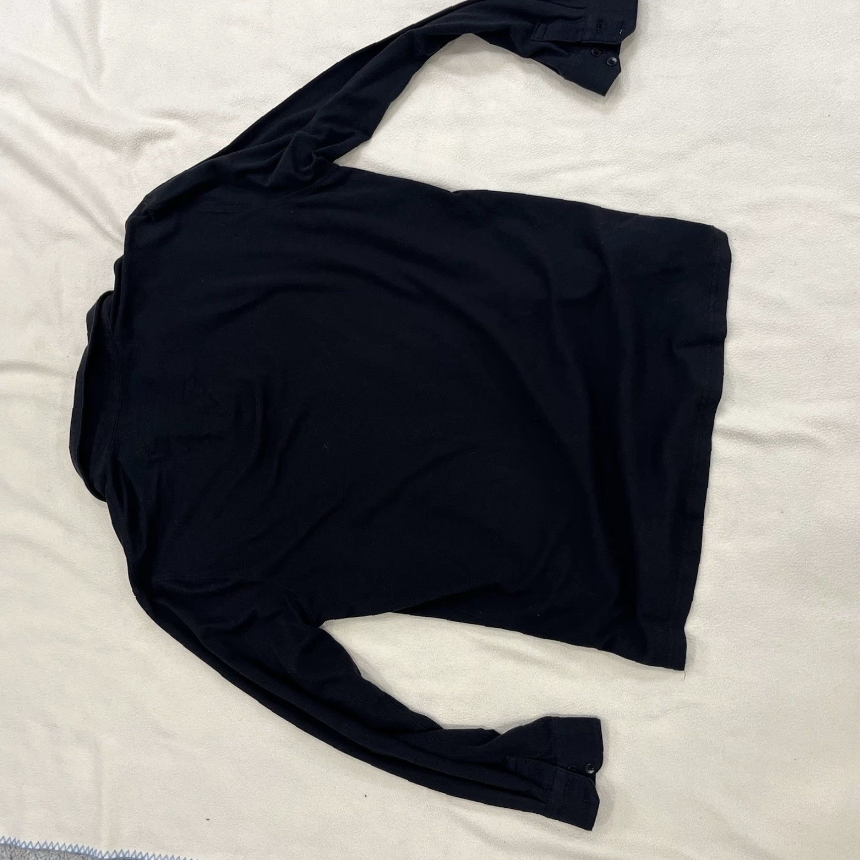 Vintage Myles Black Long Sleeve Polo Shirt XL Mens Size XL Polo Shirt Black Long Sleeve Myles Make Moves Size US XL / EU 56 / 4 - 2 Thumbnail