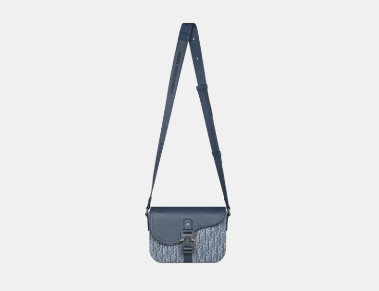 Dior o1w1db10426 1ADPO0 Size : OS / Small Saddle Bag in Blue Size ONE SIZE - 4 Thumbnail