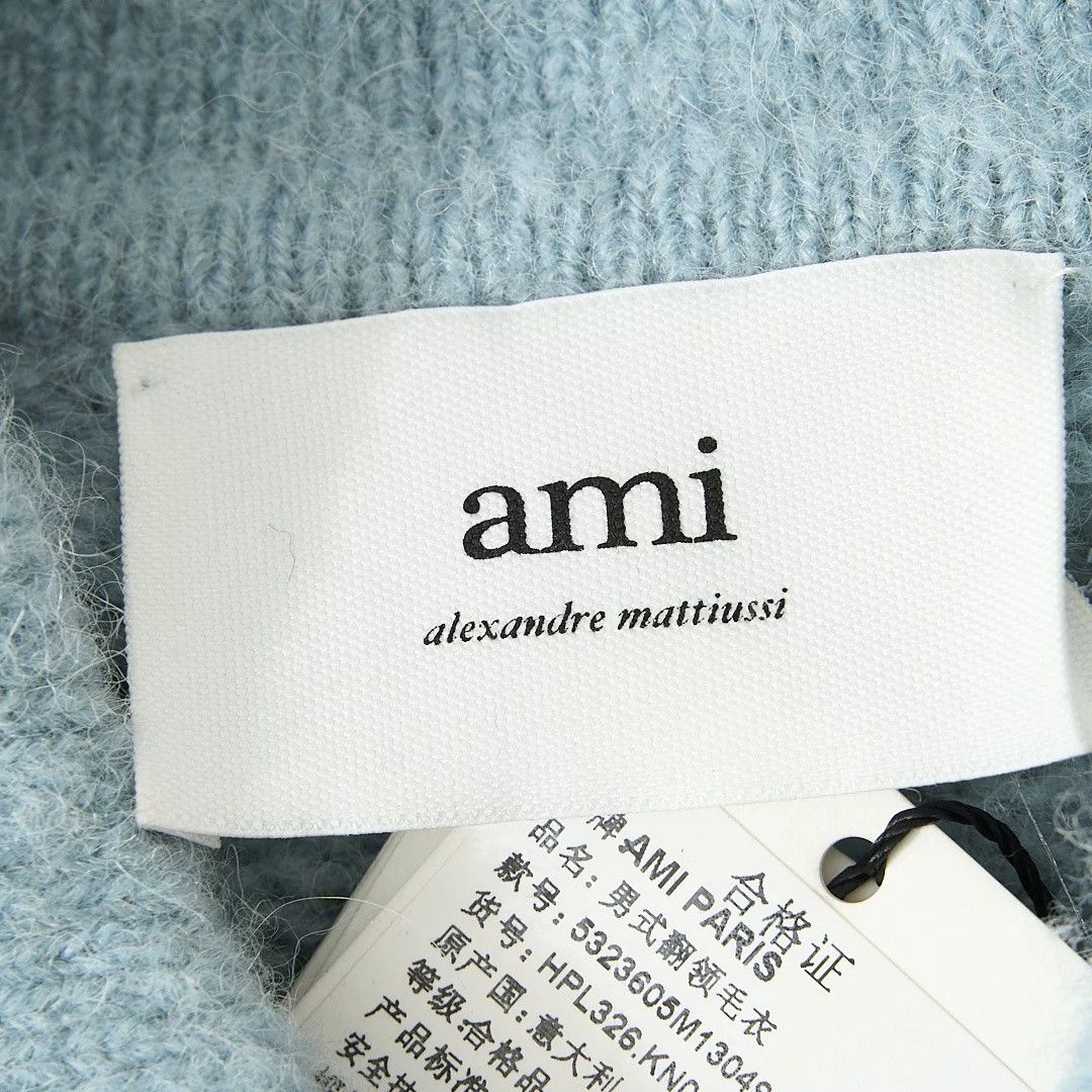 AMI Ami Paris Men's Alpaca Wool Knit Sweater Size US M / EU 48-50 / 2 - 5 Thumbnail