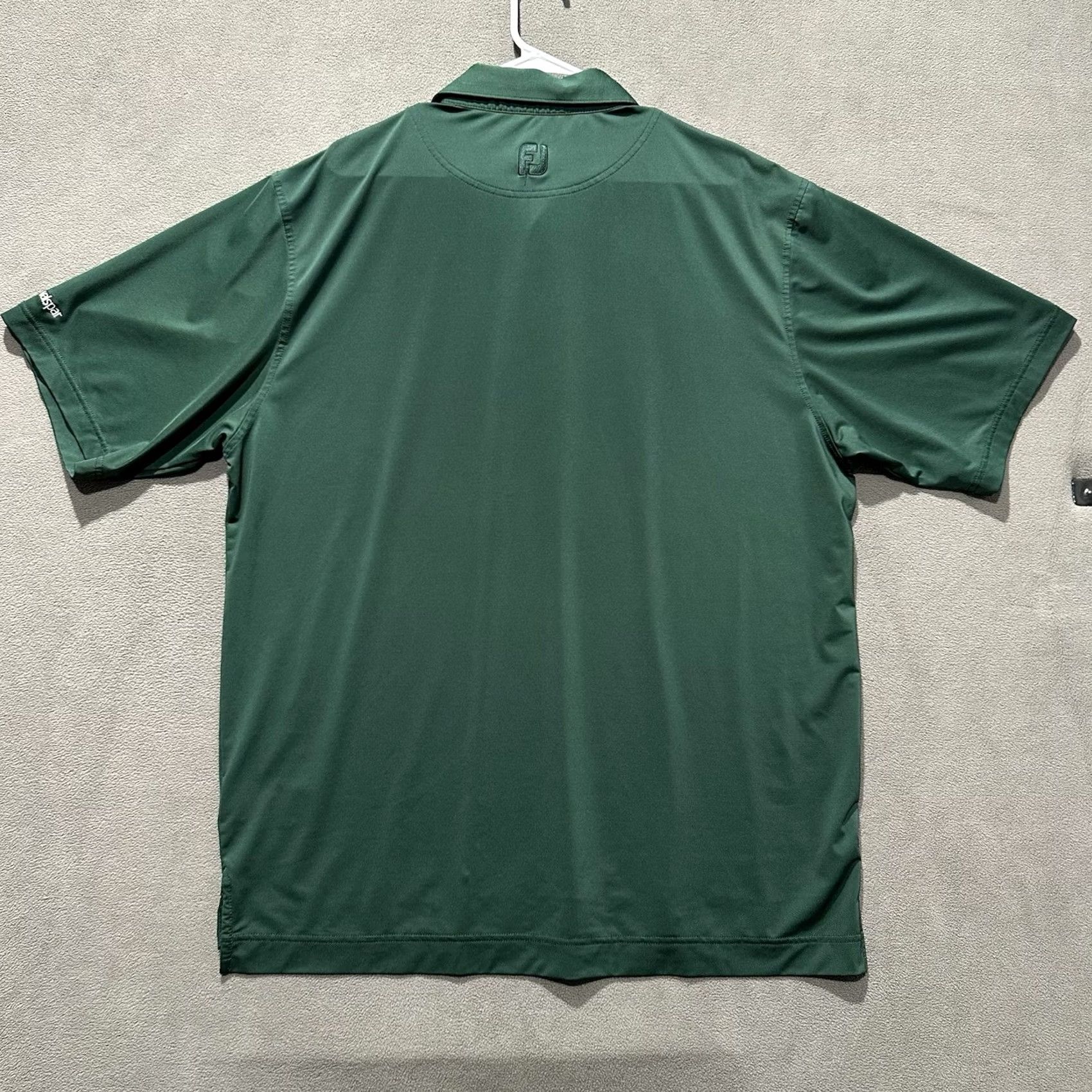 Footjoy Footjoy Polo Shirt Mens XL Green Solid Golf Performance Stretch Short Sleeve GUC Size US XL / EU 56 / 4 - 2 Thumbnail