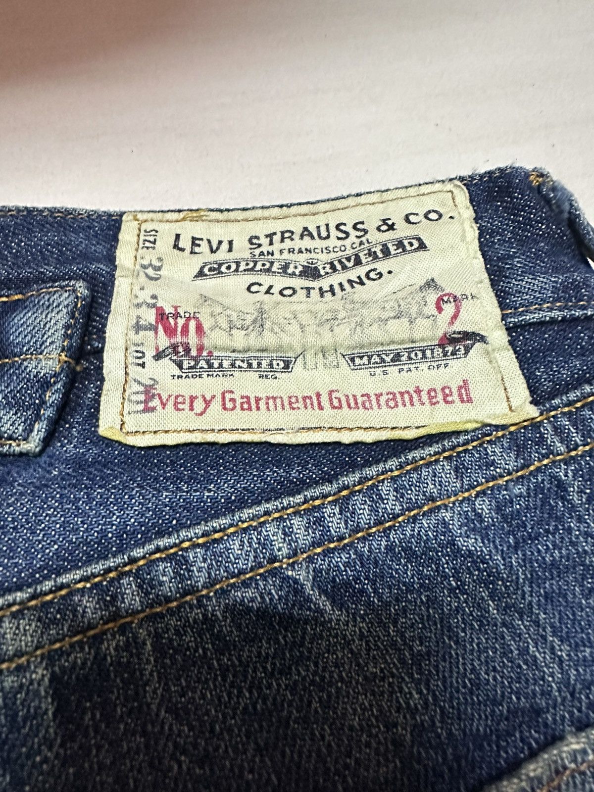 Levi's Vintage Clothing Vtg 201 LVC Levis distressed denim Size US 32 / EU 48 - 3 Thumbnail