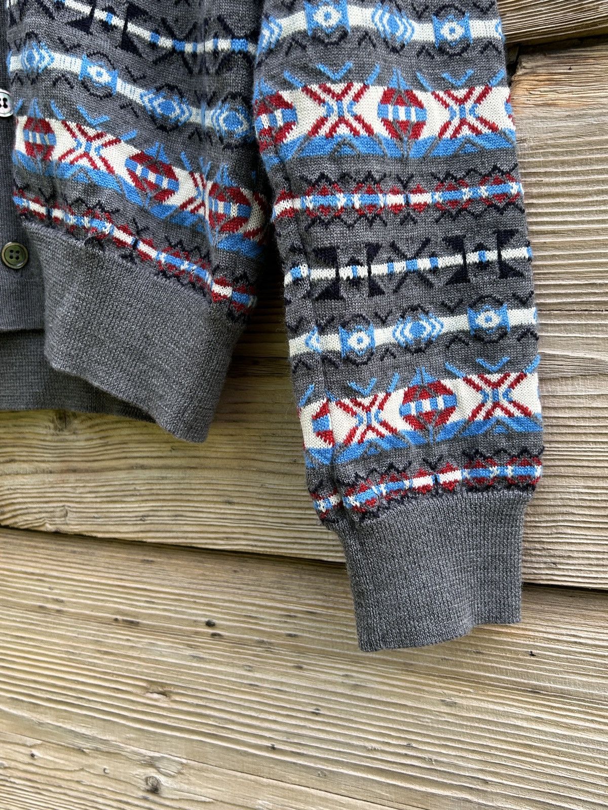 Comme des Garcons Comme Des Garcons Shirt Aztec Ornament Wool Cardigan Size S / US 4 / IT 40 - 3 Thumbnail