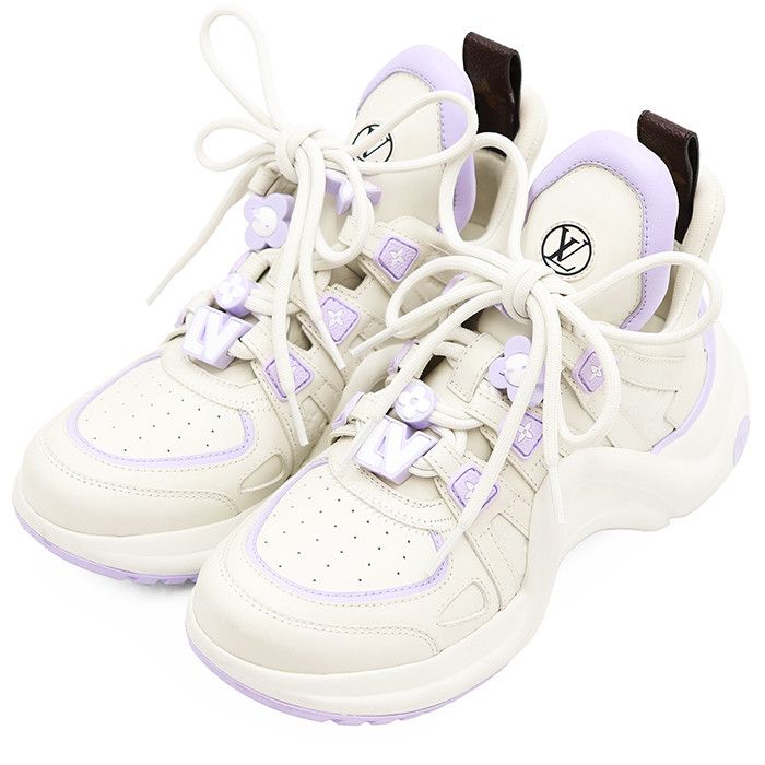 Louis Vuitton Louis Vuitton Louis Vuitton LV Archlight Leather Sneakers Leather Shoes DUTY FREE for USA Size ONE SIZE - 1 Thumbnail
