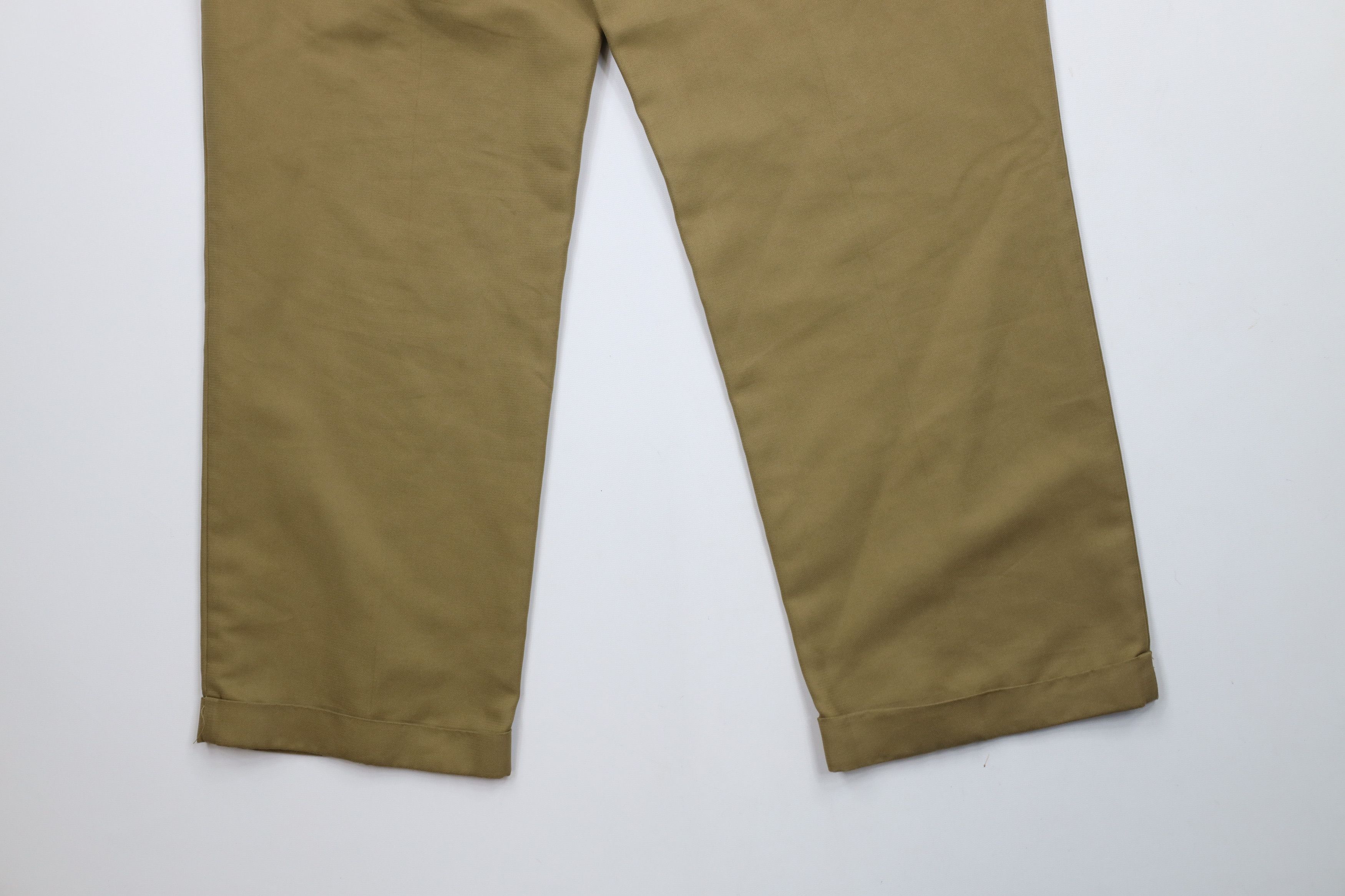 Tommy Hilfiger × Vintage Vintage 90s Tommy Hilfiger Cuffed Wide Leg Chino Pants Brown Size US 30 / EU 46 - 14 Thumbnail