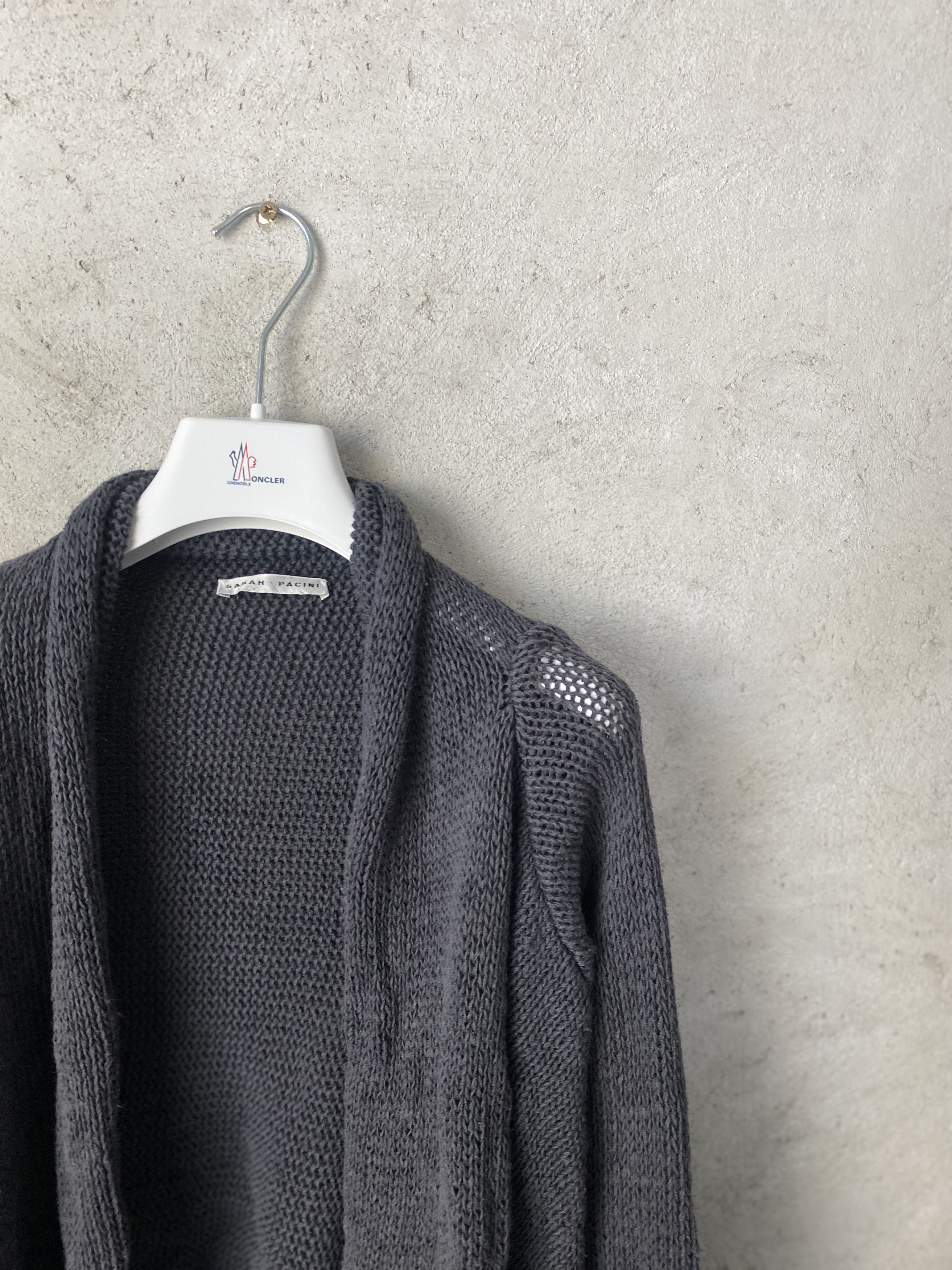 Sarah Pacini Sarah Pacini gray knitted sweater cardigan Size S / US 4 / IT 40 - 2 Thumbnail