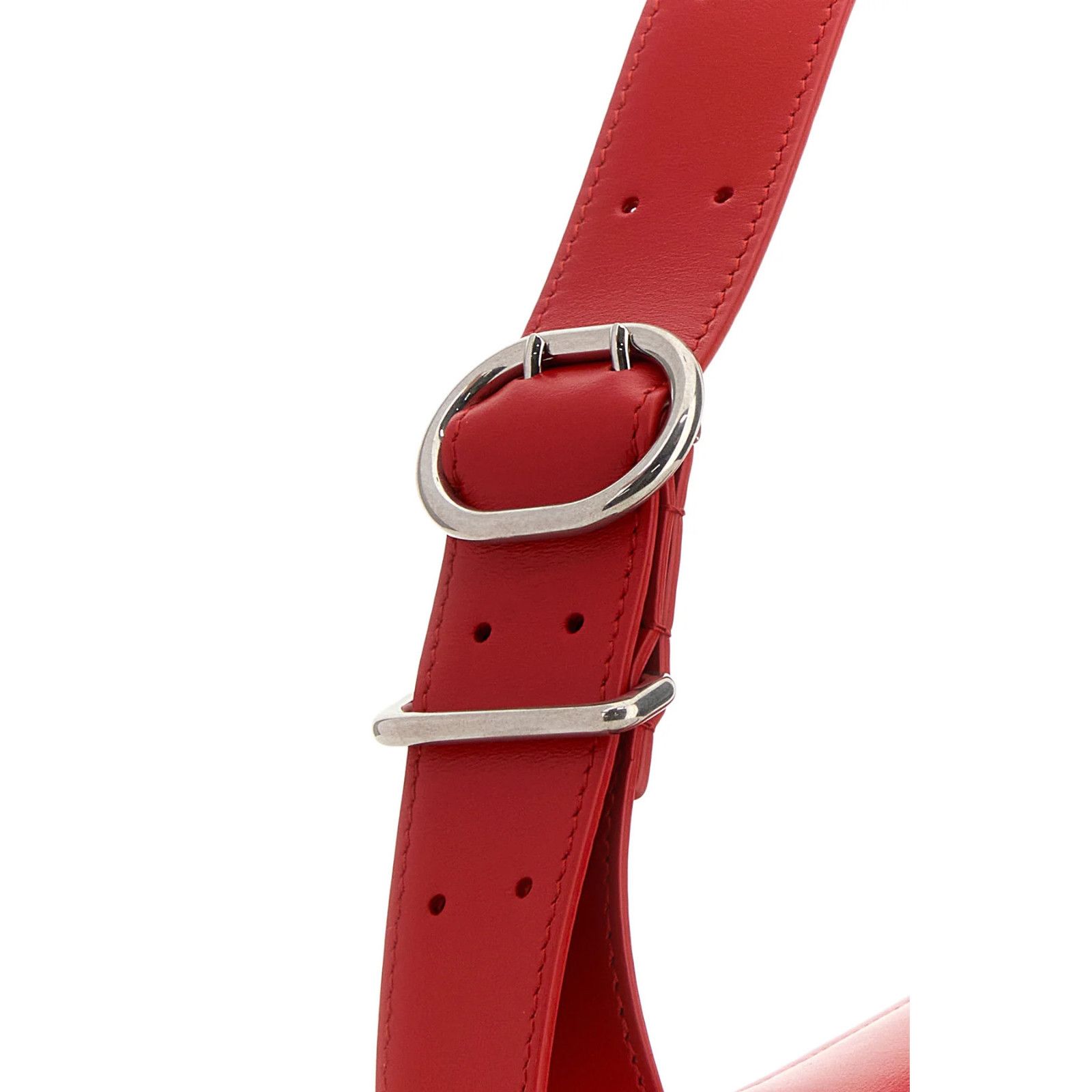 Jil Sander JIL SANDER Cannolo Small Red Leather Shoulder Bag New & Auth Size ONE SIZE - 4 Thumbnail