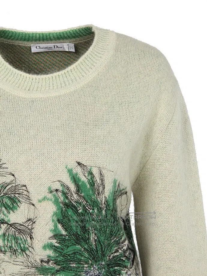 Dior Dior Jungle Embroidered Knit Sweater. Size XS / US 0-2 / IT 36-38 - 4 Thumbnail