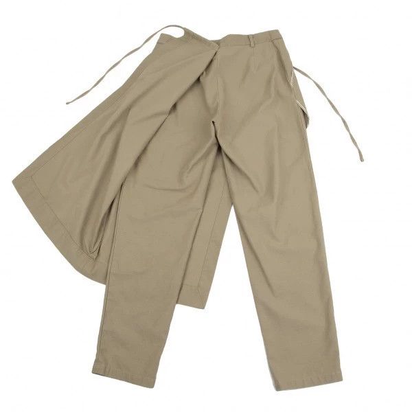 Yohji Yamamoto Yohji YamamotoKhaki Retro Fake Two-Piece Design Pants 2503- Size US 28 / EU 44 - 3 Thumbnail