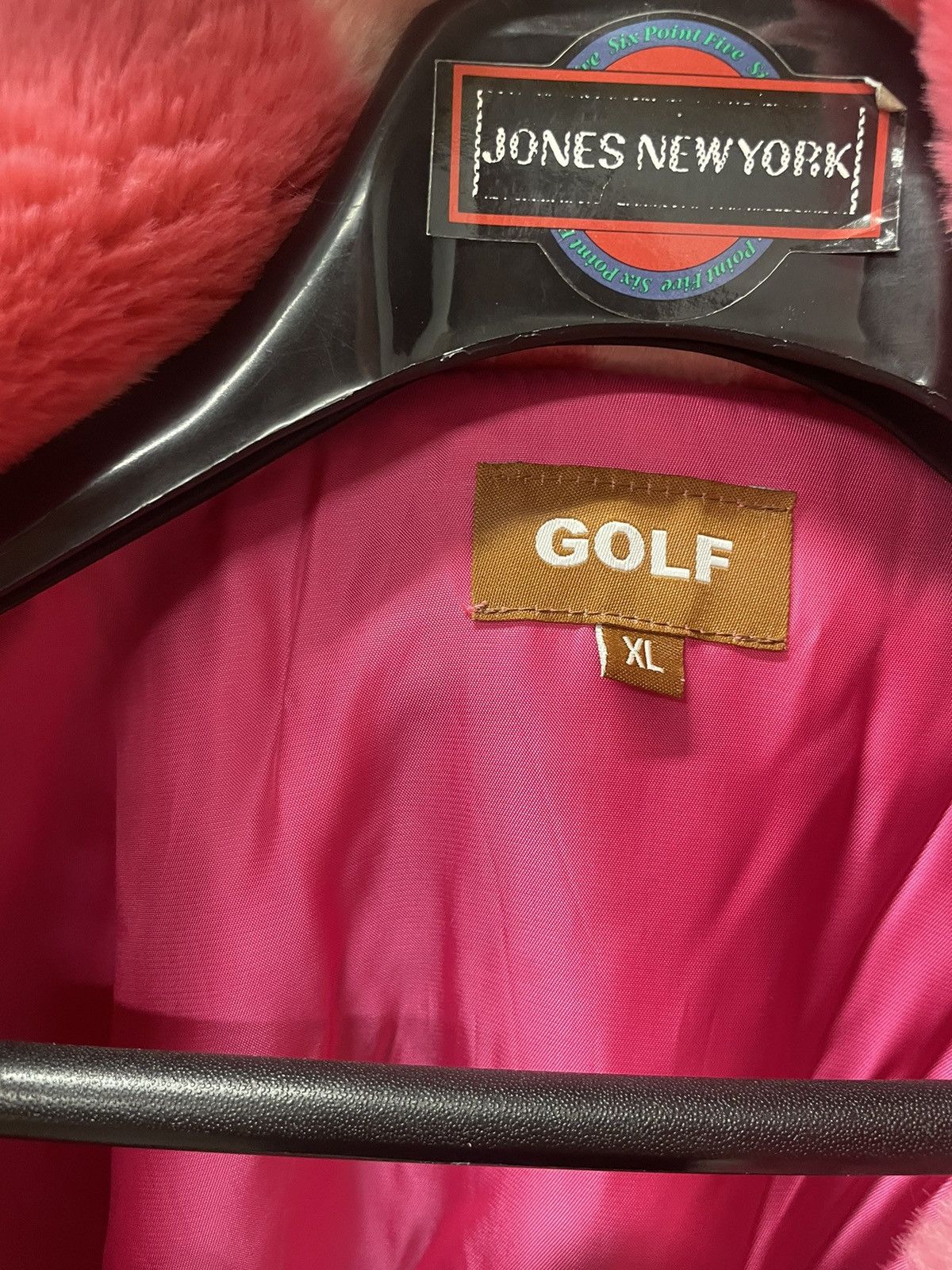 Golf Wang × Golf le Fleur Pink polkadot faux fur coat Size US XL / EU 56 / 4 - 3 Thumbnail