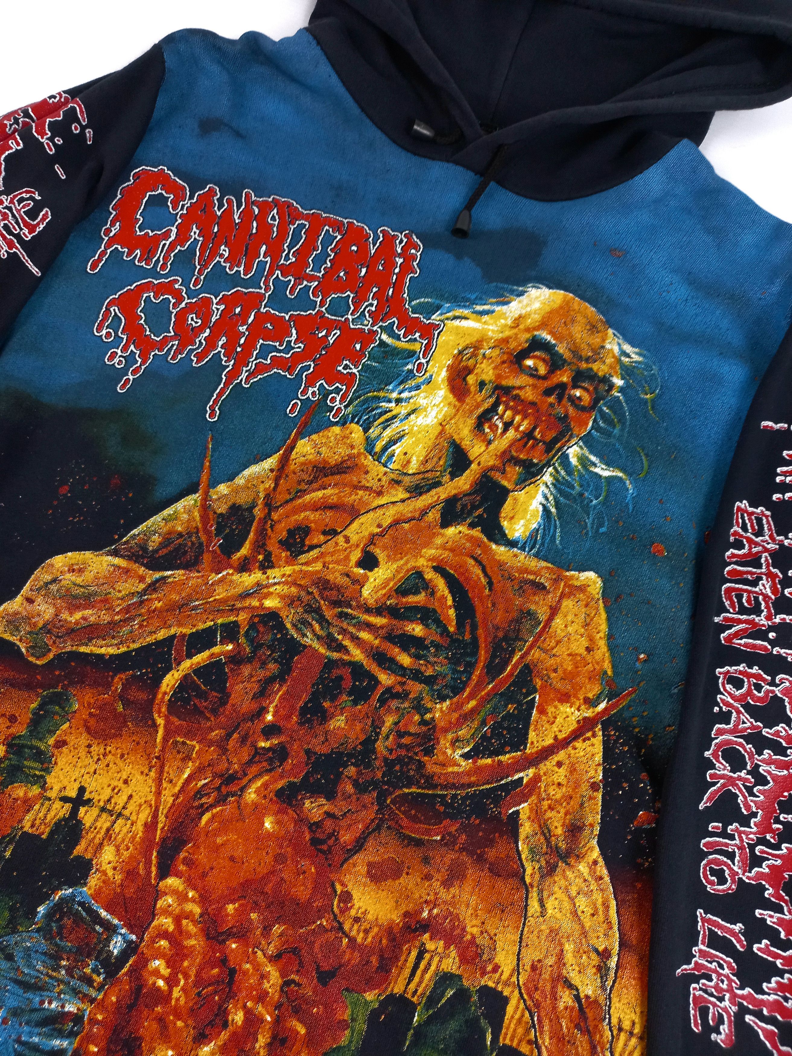 Band Tees × Vintage Cannibal Corpse vintage overprint hoodie 00s Size US S / EU 44-46 / 1 - 4 Thumbnail
