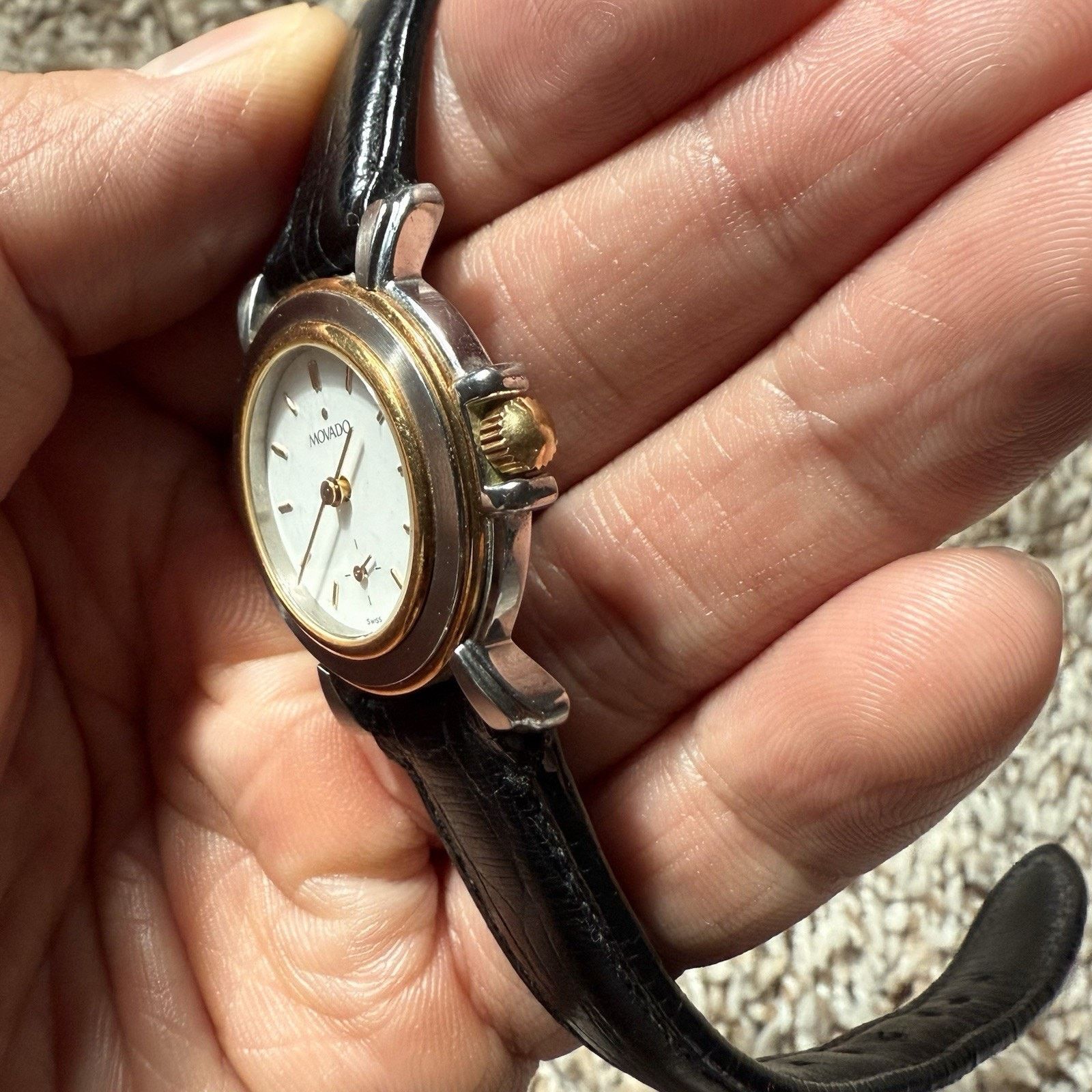 Movado Vintage Movado Folio Manual Watch Two Tone 18k Gold 26mm Size ONE SIZE - 3 Thumbnail