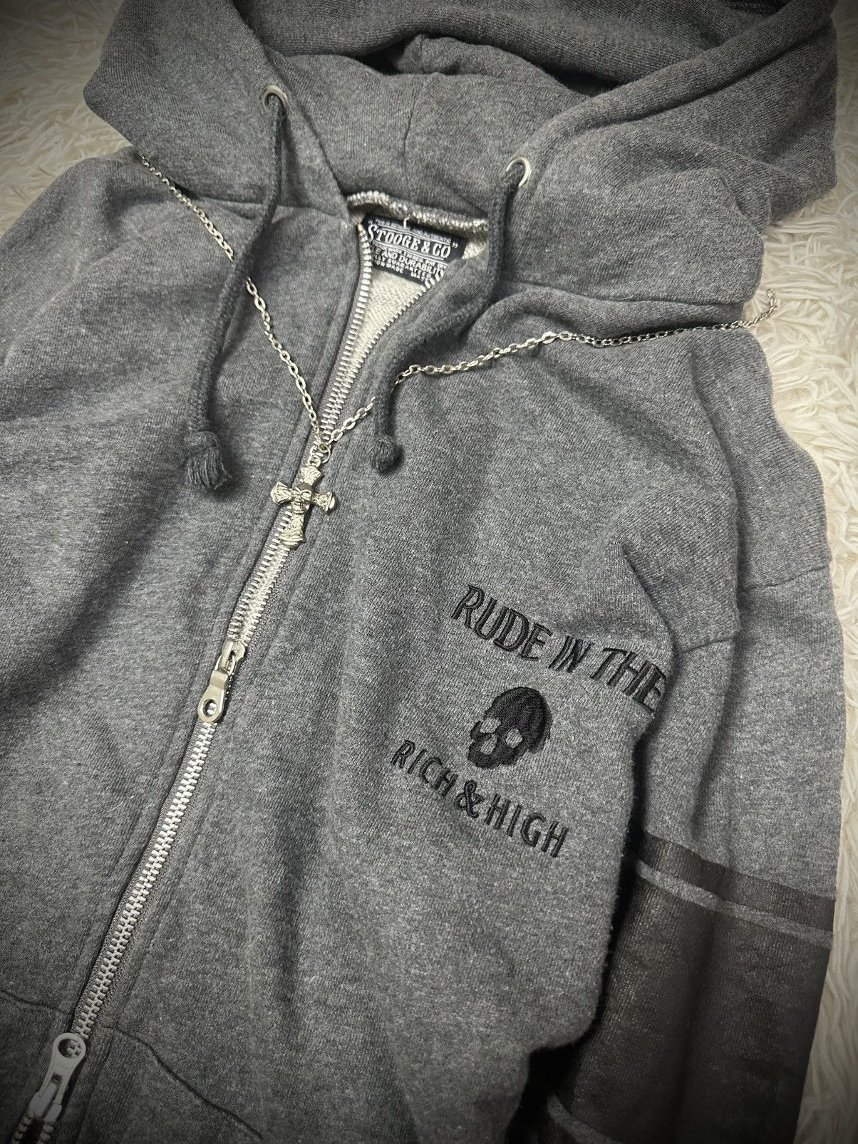 Hysteric Glamour rare 00s japanese brand stooge hysteric skull hoodie Size US M / EU 48-50 / 2 - 2 Thumbnail