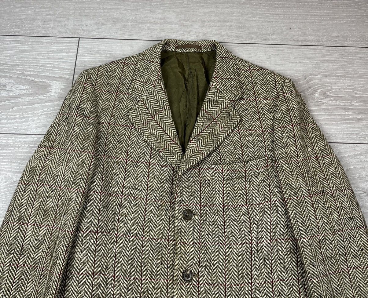 Burberry Burberrys Vintage 80s Irish Tweed Blazer Jacket Size 40R - 5 Thumbnail