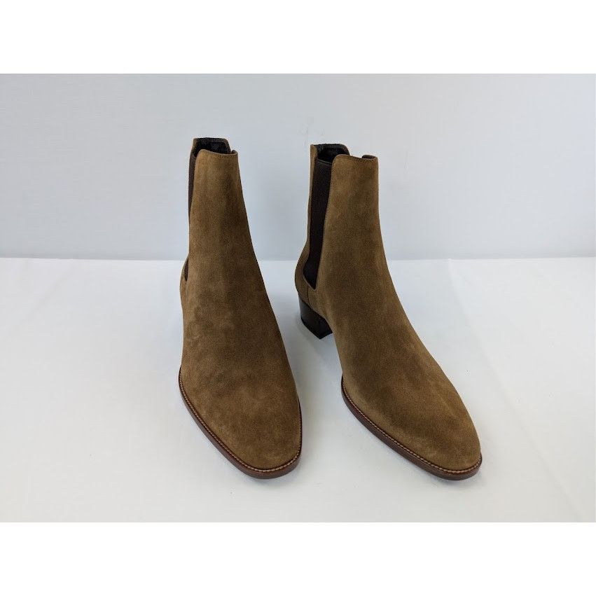 Saint Laurent Paris o1rshd1 Leather Gorain Florence Horsebit Loafer Boots Brown Size US 9 / EU 42 - 8 Thumbnail