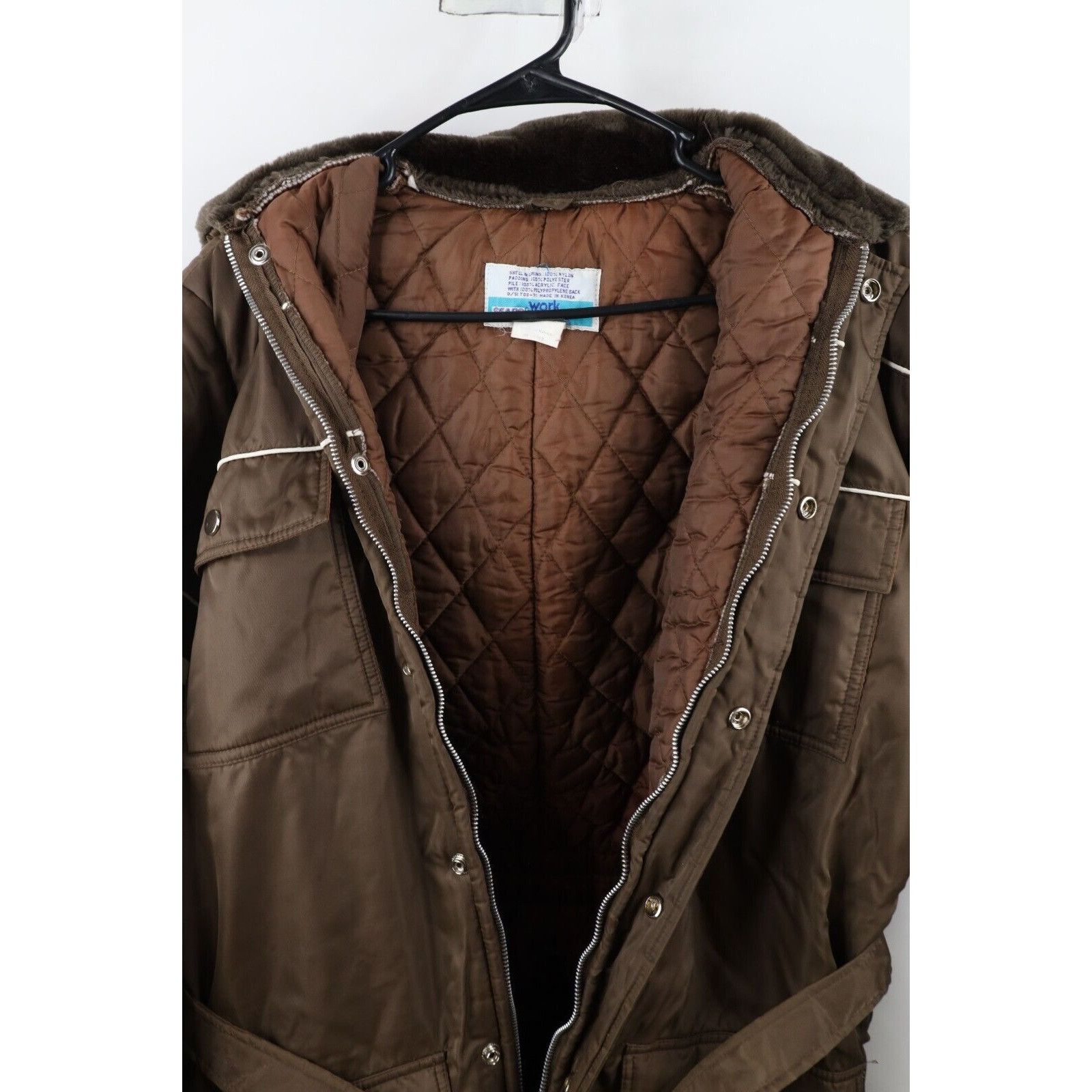 Vintage Vintage 70s Streetwear Quilted Hooded Snowmobile Snow Suit Size US L / EU 52-54 / 3 - 13 Thumbnail