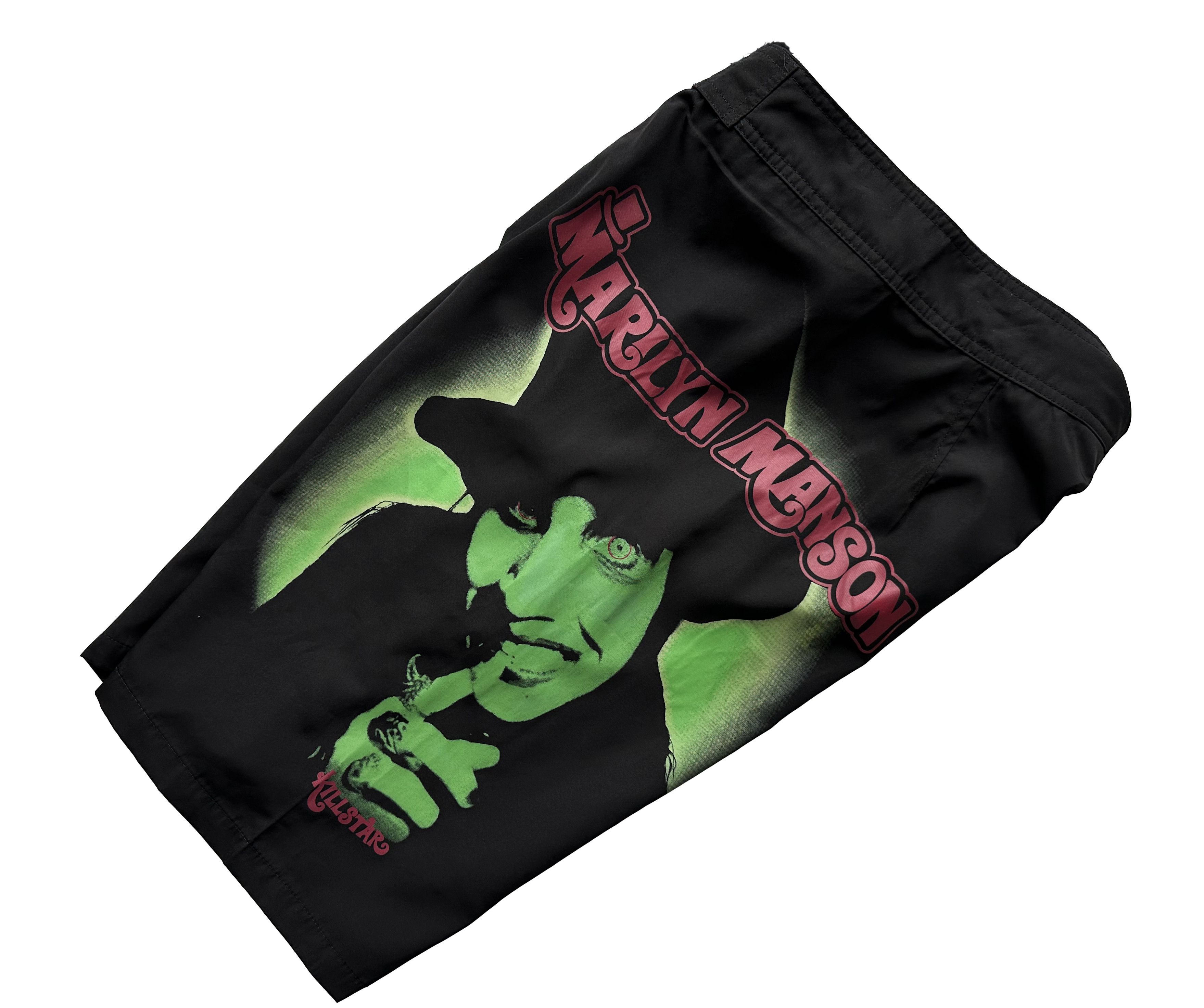 Killstar × Marilyn Manson Killstar x Marilyn Manson black beach shorts Size US 29 - 1 Thumbnail