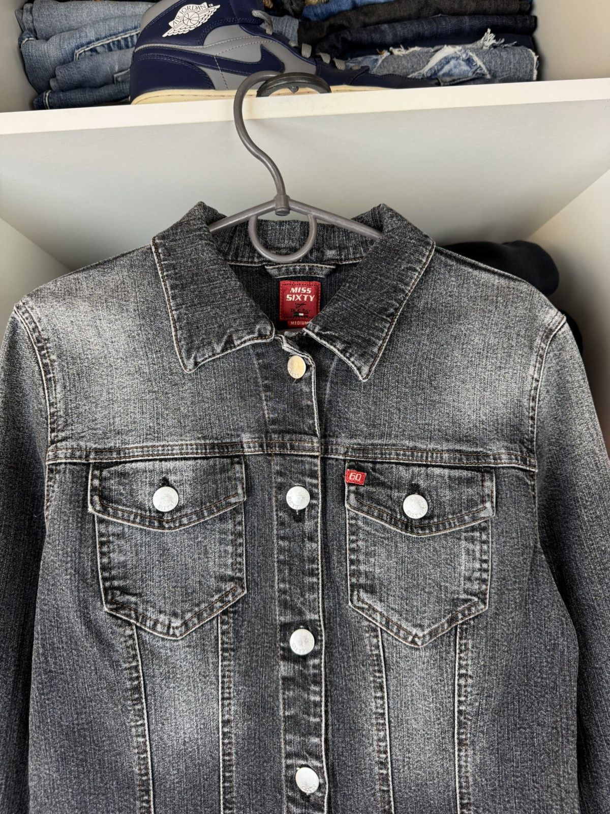 Miss Sixty Miss Sixty Y2K Women's Denim Jacket Made in Italy Size M / US 6-8 / IT 42-44 - 2 Thumbnail