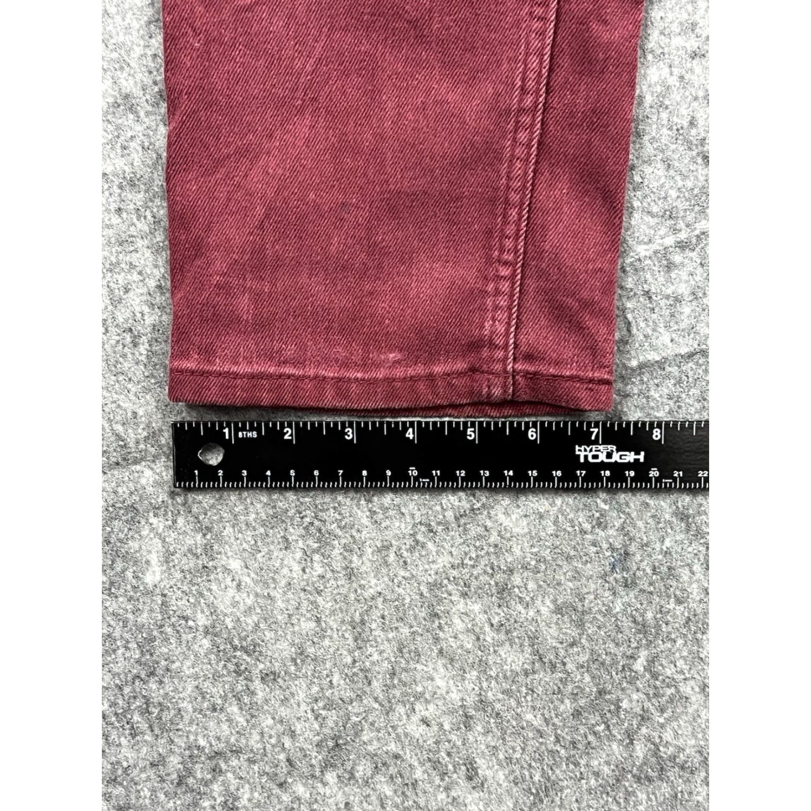 Vintage VINTAGE Levis 511 Mens Burgundy Skinny Fit Slim Leg Jeans Stretch Casual Size 34x32 Size US 34 / EU 50 - 3 Thumbnail
