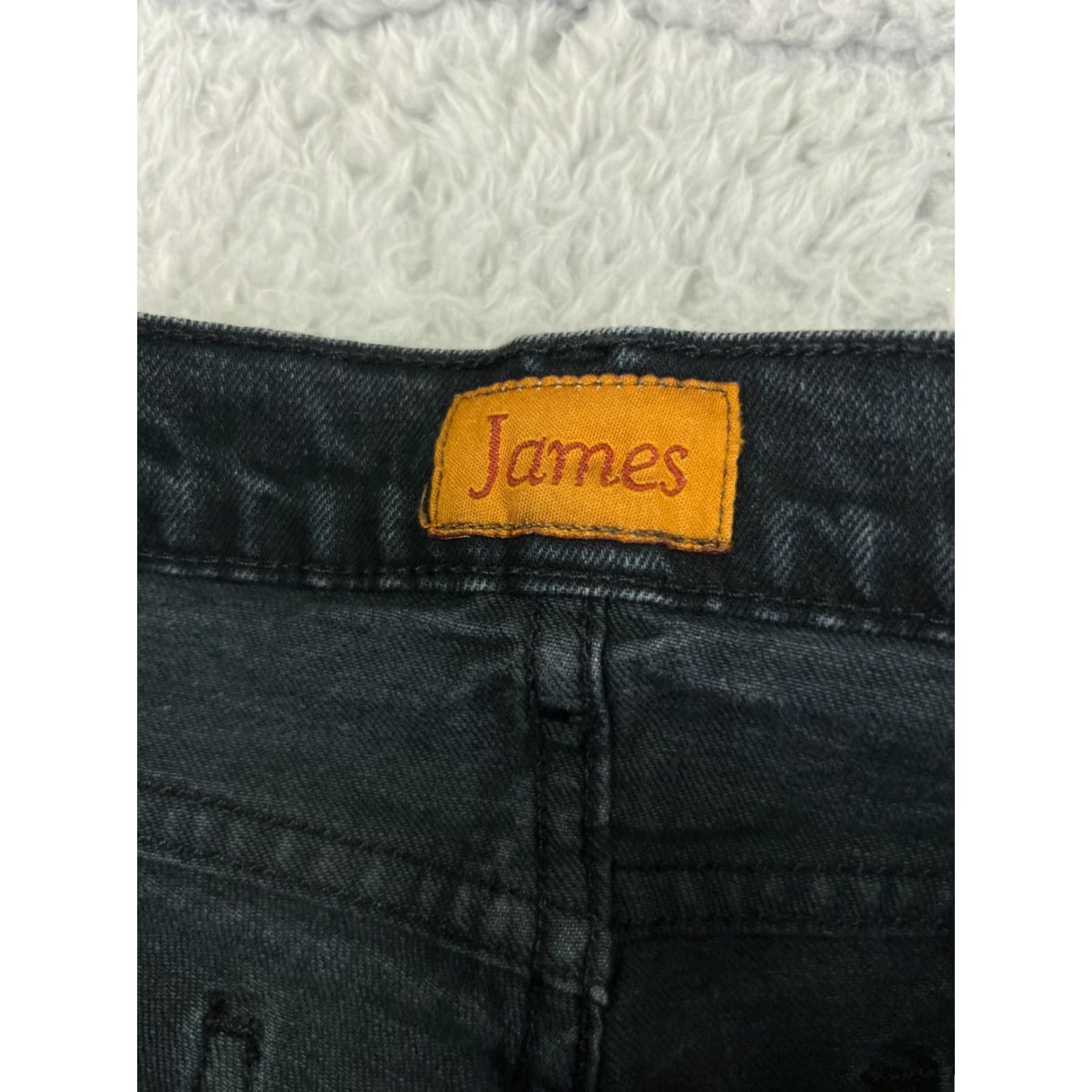 Vintage VINTAGE James Jeans Women Jeans Flared 27 Black Cotton Denim 31.5in Inseam Low Rise 26in Waist 5-Pocket Mens? Size 27" / US 4 / IT 40 - 5 Thumbnail