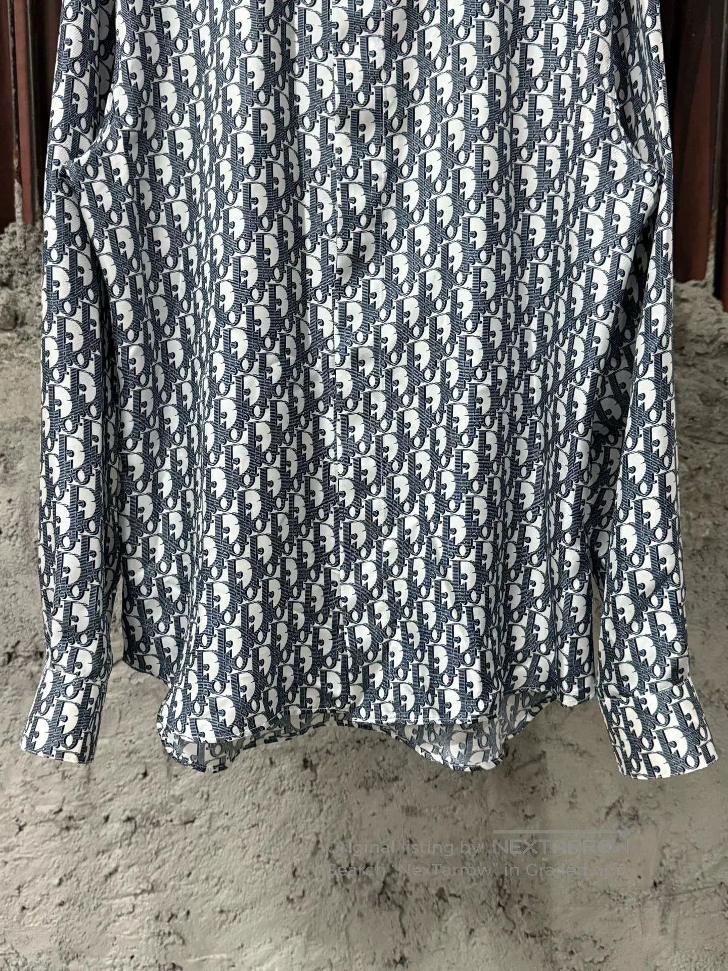 Dior dior printed silk long sleeve shirt. Size US M / EU 48-50 / 2 - 4 Thumbnail