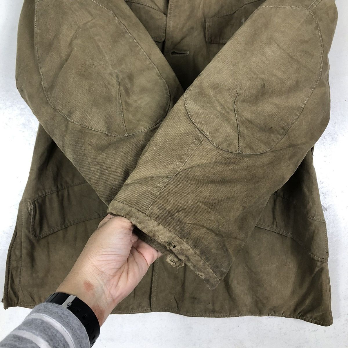 Vintage 🔥TRUE VINTAGE 1940’s CHORE MILITARY JACKET MULTI POCKET Size US M / EU 48-50 / 2 - 15 Thumbnail