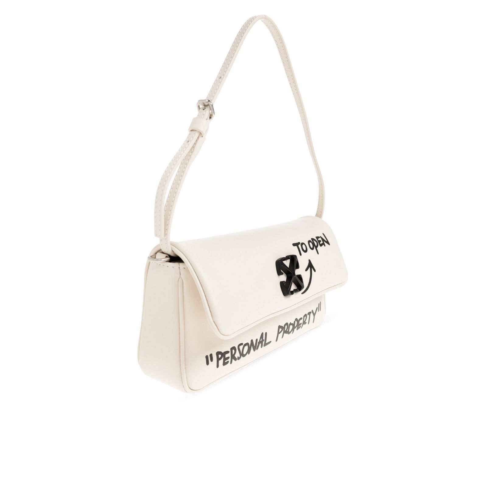 Off-White OFF WHITE Jitney White Leather Shoulder Bag New Size ONE SIZE - 3 Thumbnail