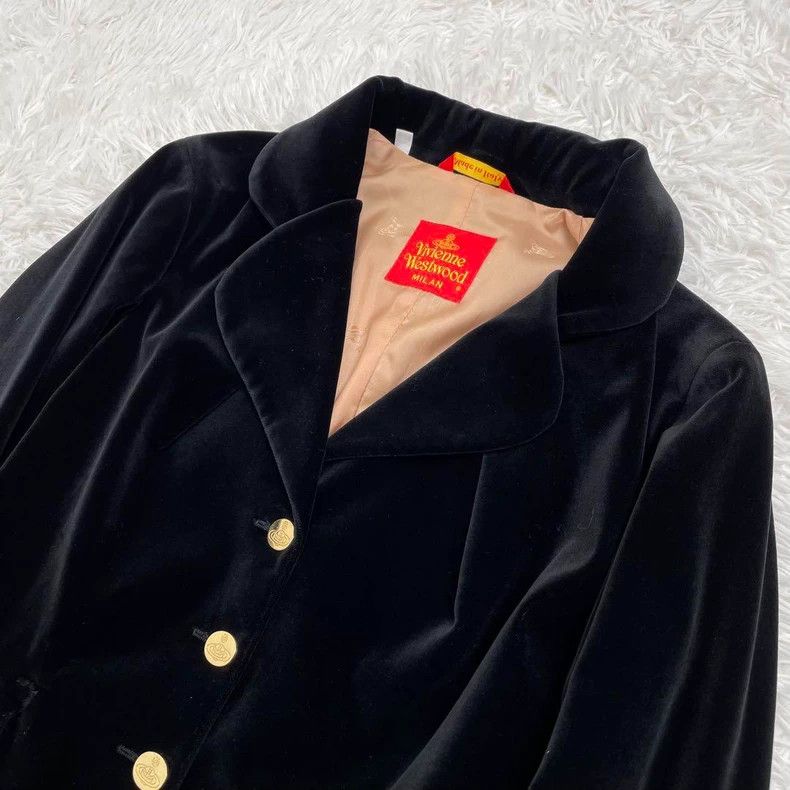 Vivienne Westwood Vivienne Westwood Black velvet suit jacket Size S / US 4 / IT 40 - 3 Thumbnail