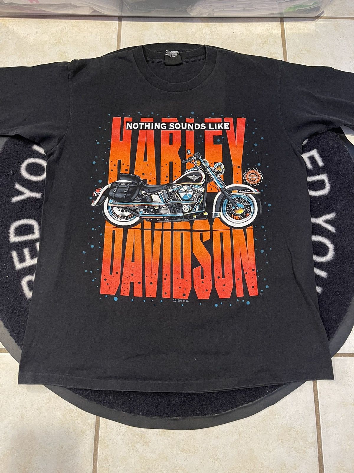 image of Harley Davidson Tee in Black, Men's (Size XL)