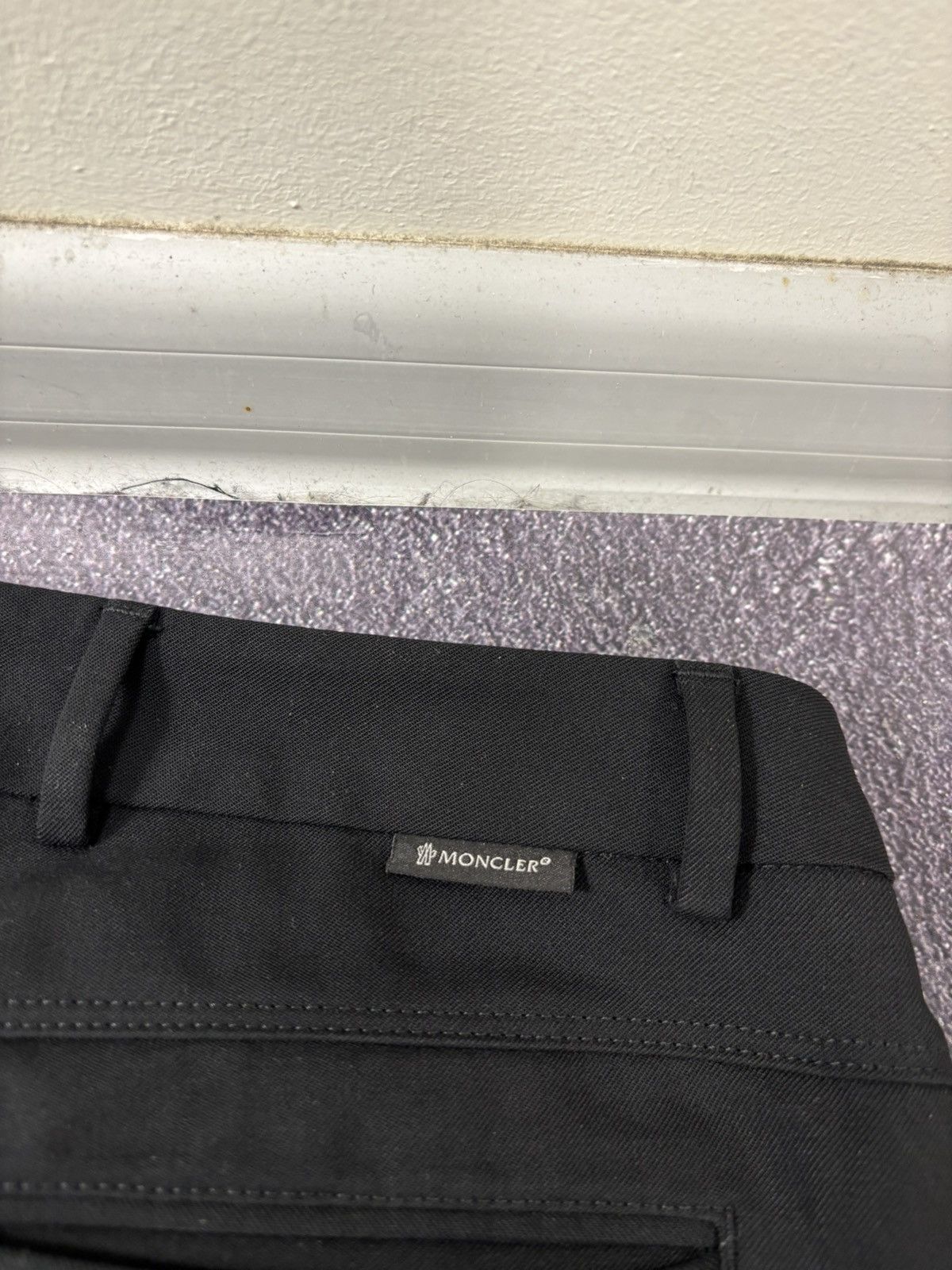 Moncler Moncler Women’s Black Slim Tapered Poly Wool Pants Trousers Size 28" / US 6 / IT 42 - 17 Thumbnail