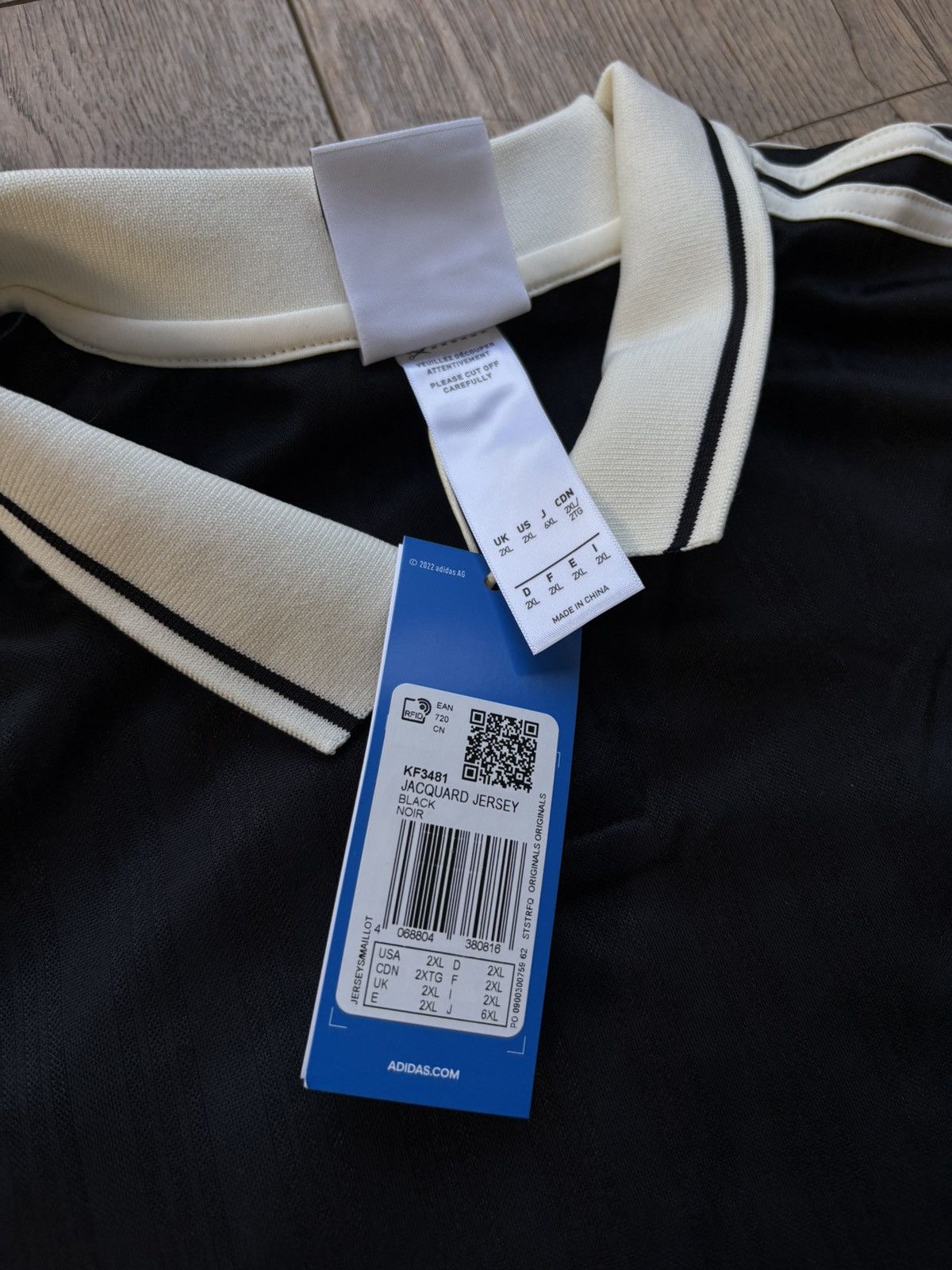 Adidas Adidas X Oasis Tour Jacquard Jersey Black XXL Brand new Size US XXL / EU 58 / 5 - 4 Thumbnail
