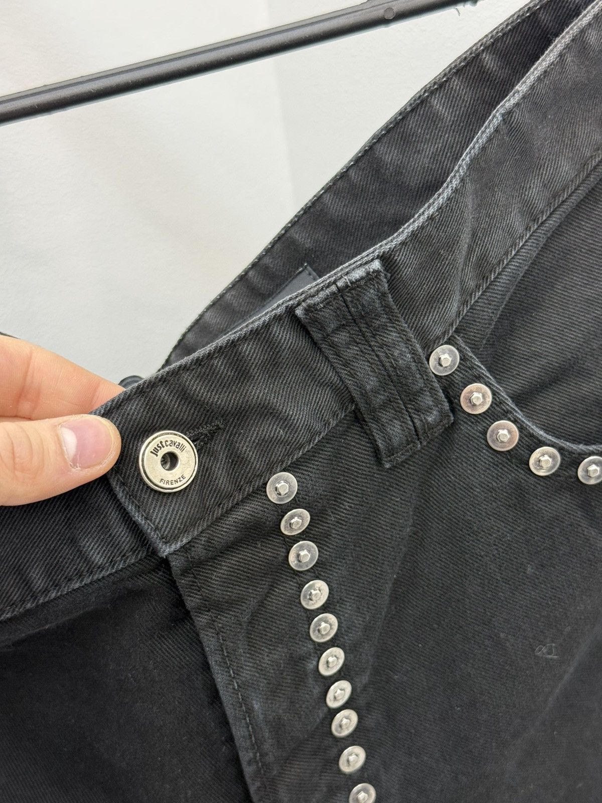 Just Cavalli Just Cavalli Jeans With Rivets Size US 33 - 3 Thumbnail