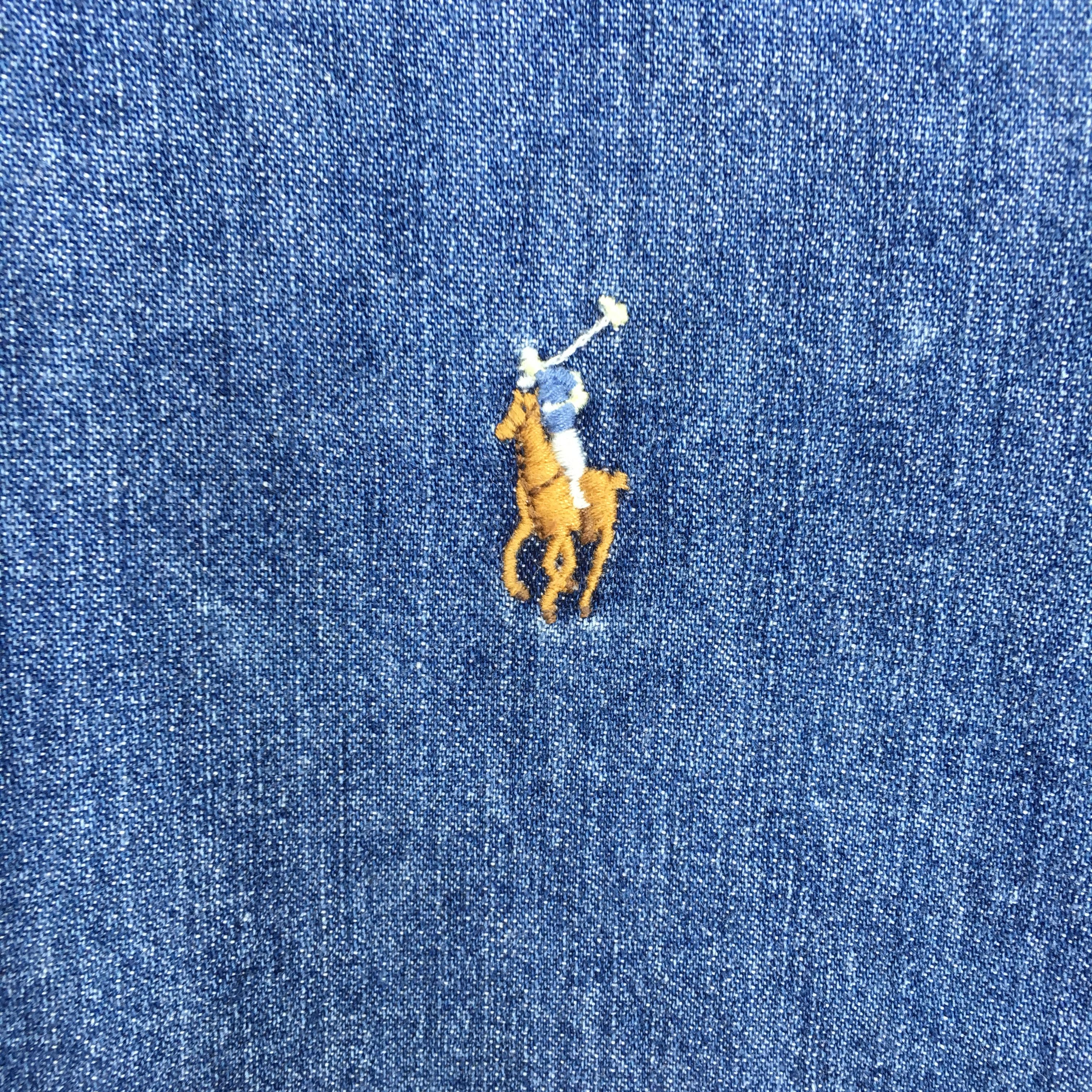 Polo Ralph Lauren Vintage Polo Ralph Lauren Denim Shirt Polo Pony RL Jeans Size US S / EU 44-46 / 1 - 6 Thumbnail
